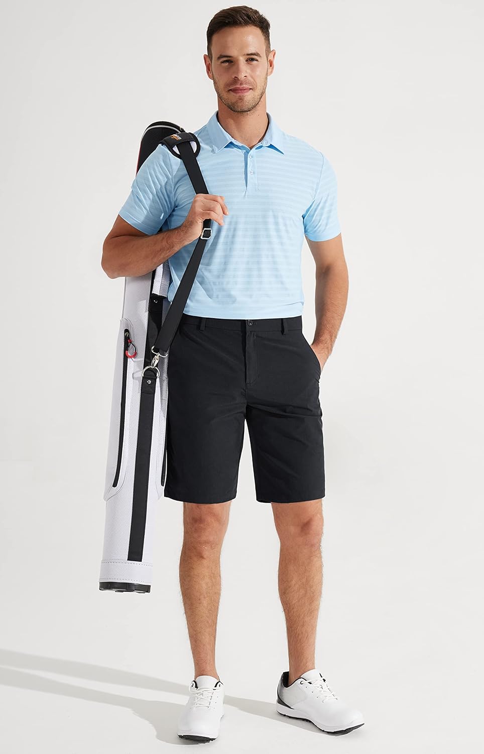 Thumbnail 4 de Libin Men's Golf Shorts 7/9" Work Dress Shorts — Lightweight, Quick-Dry and Water-Resistant
