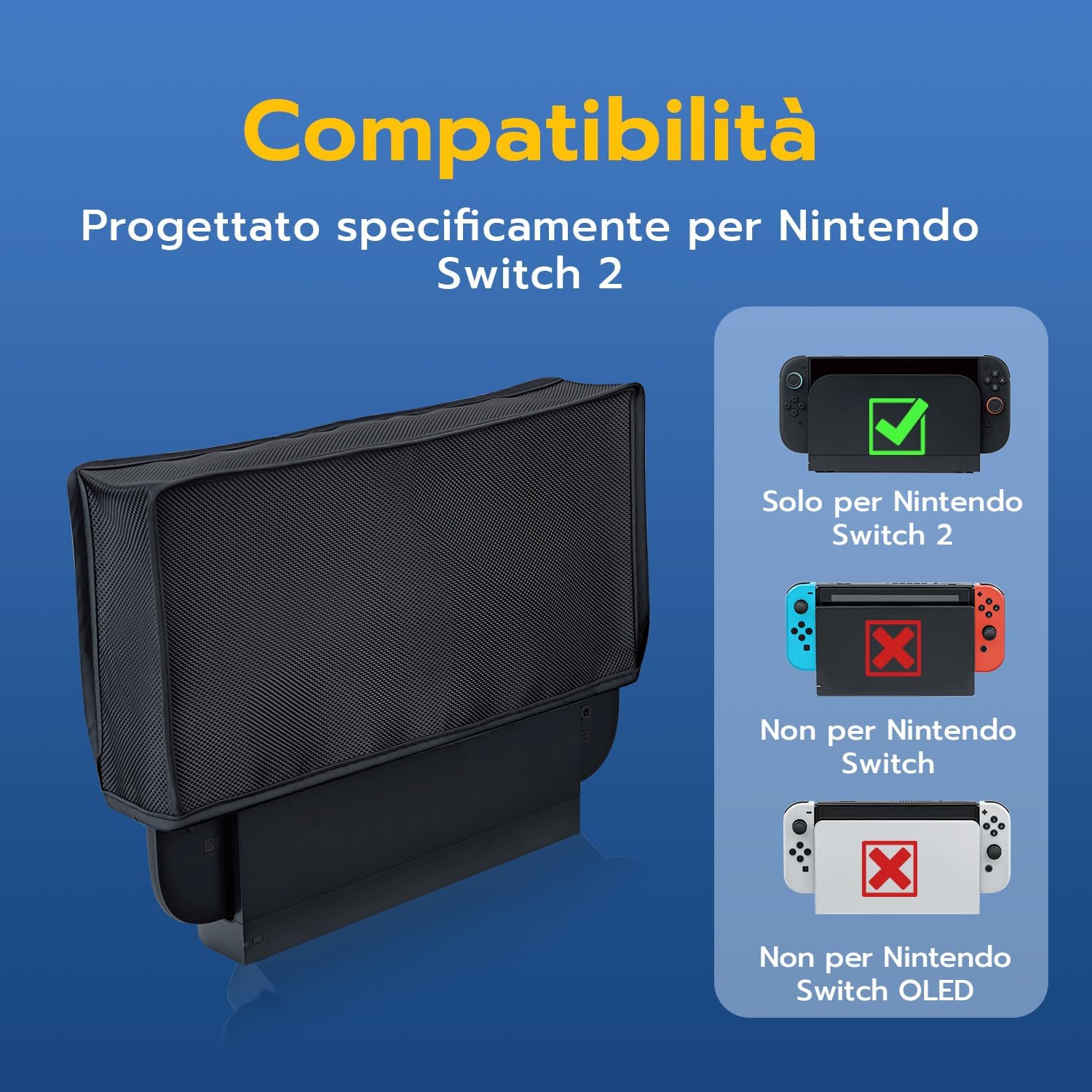 Detalle 2 de Wigearss Copertura Antipolvere per Nintendo Switch 2