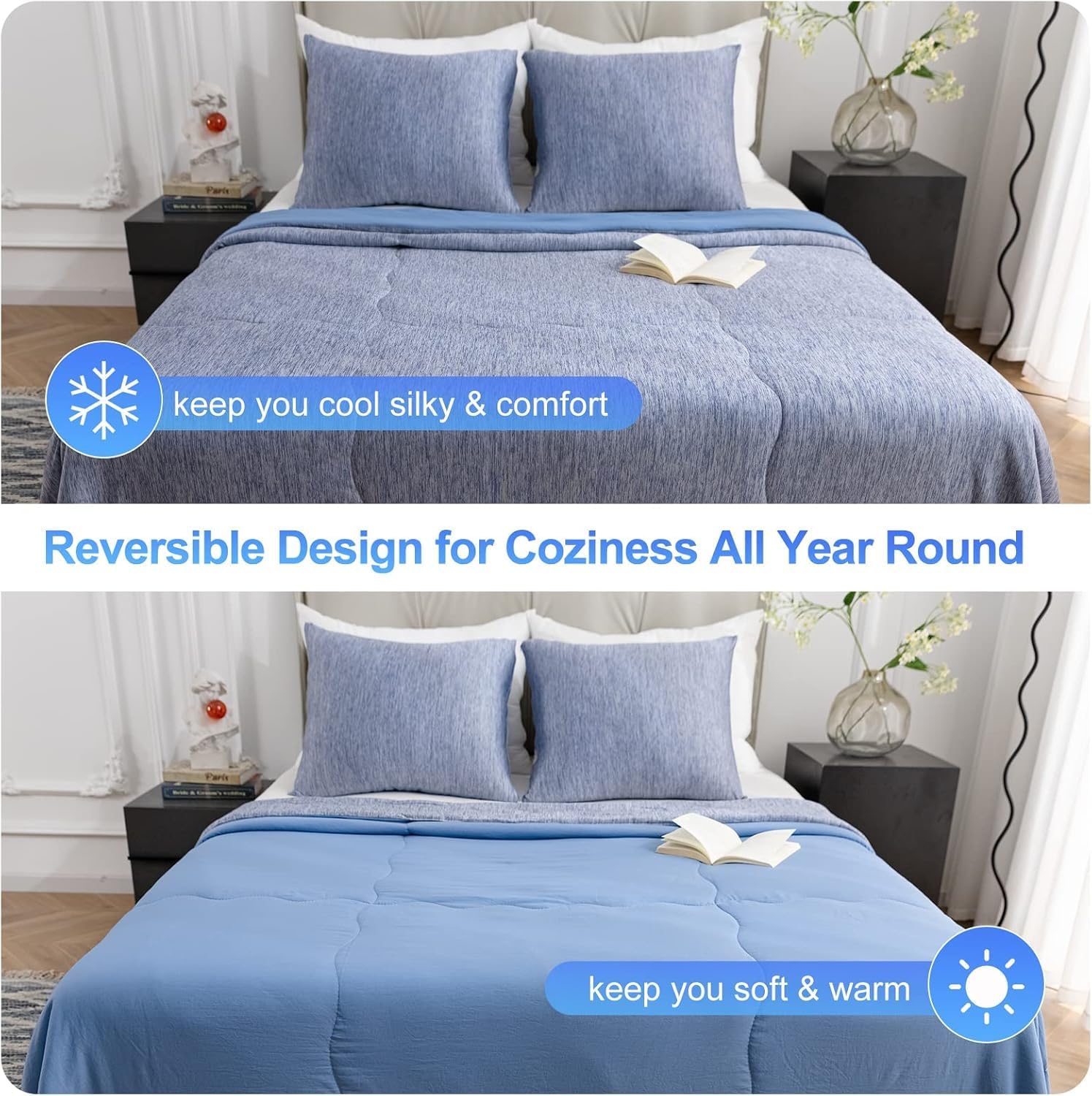 Thumbnail 3 de Cooling Blanket, Coverless Duvet for Hot Sleepers (King Size) – Ultra-Soft, Lightweight and Breathable