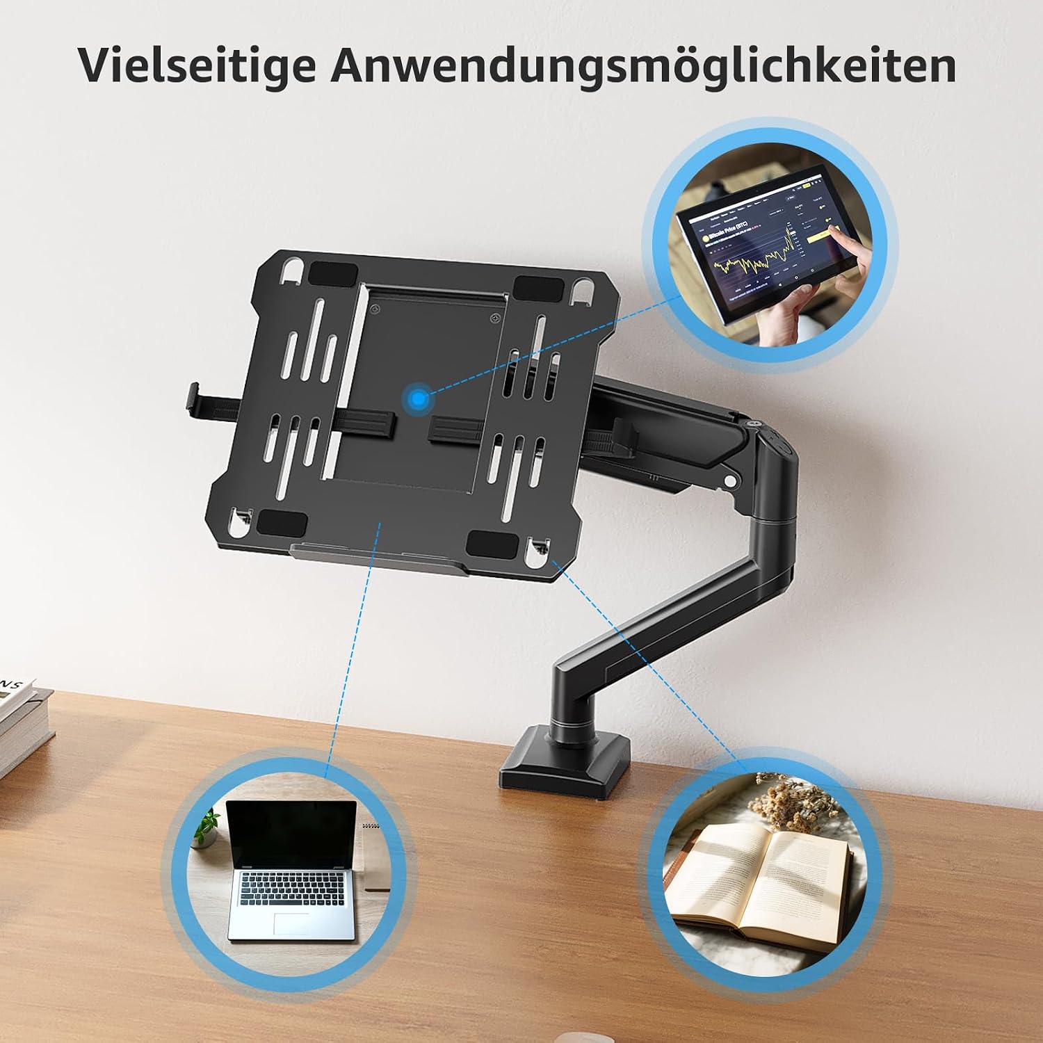 Detalle 2 de MOUNTUP Monitorarm 2 in 1 360° für 32 Zoll