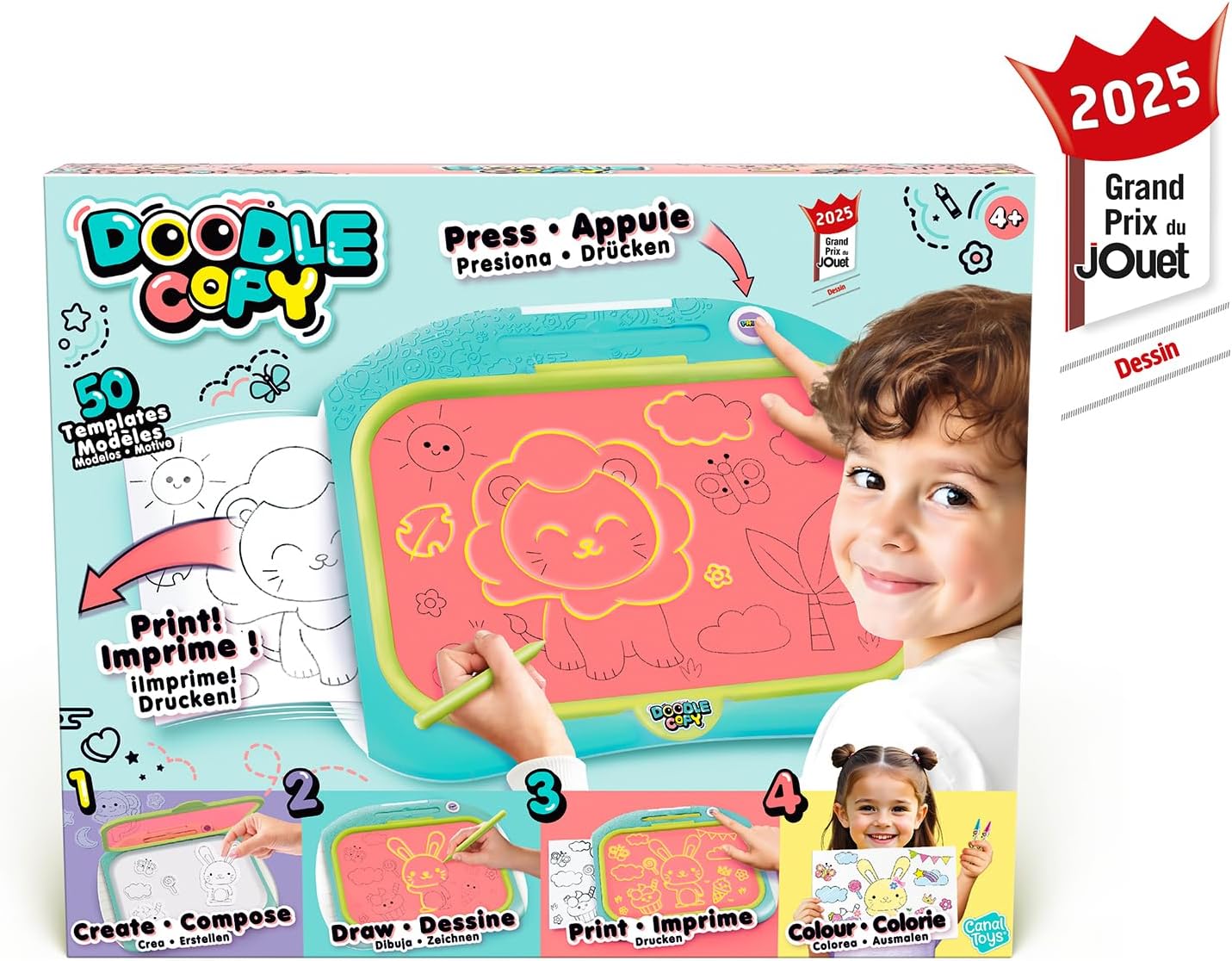 Thumbnail 1 de Canal Toys Tablette Enfant Doodle Copy pour Imprimer Ses Dessins – 50 modèles, kit complet