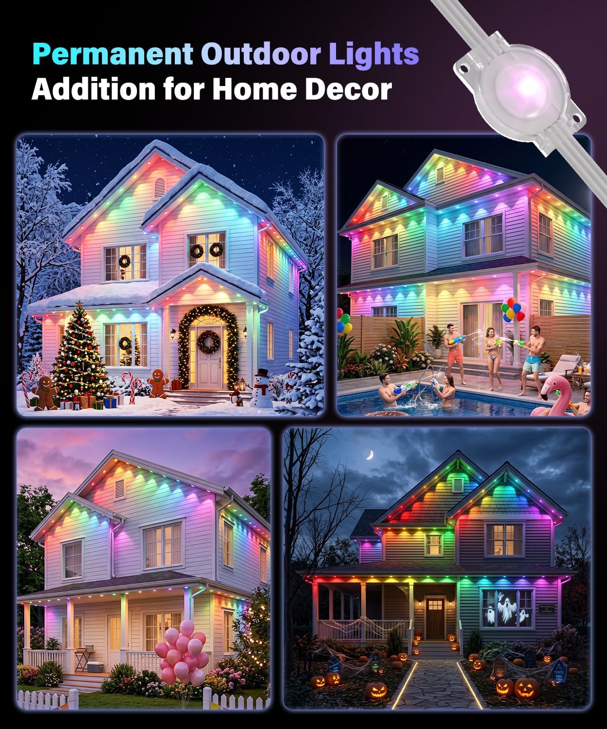 Thumbnail 5 de AMANEER Permanent Outdoor Lights 200ft