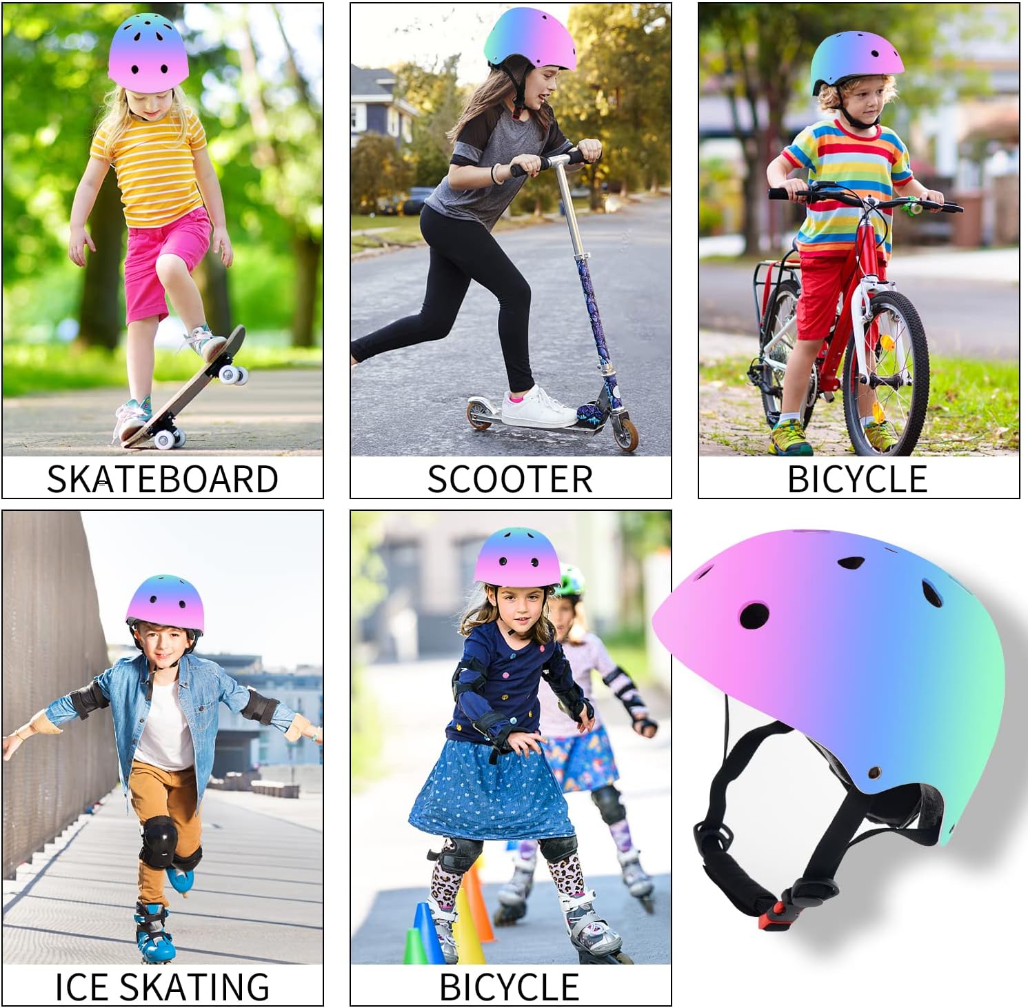 Detalle de JEEFREE Kids Bike Helmet Adjustable