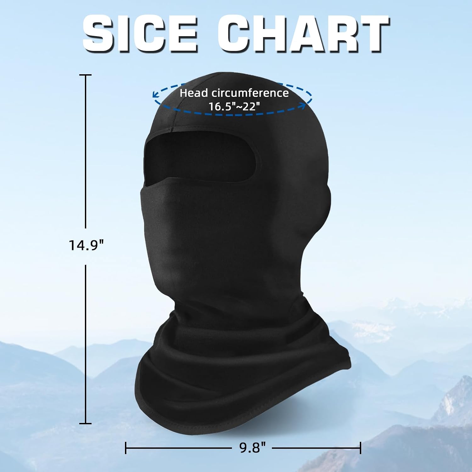 Detalle 2 de Xeoxarel 6-Pack Balaclava Ski Masks, Full-Face Cover with Multiple Wear Styles