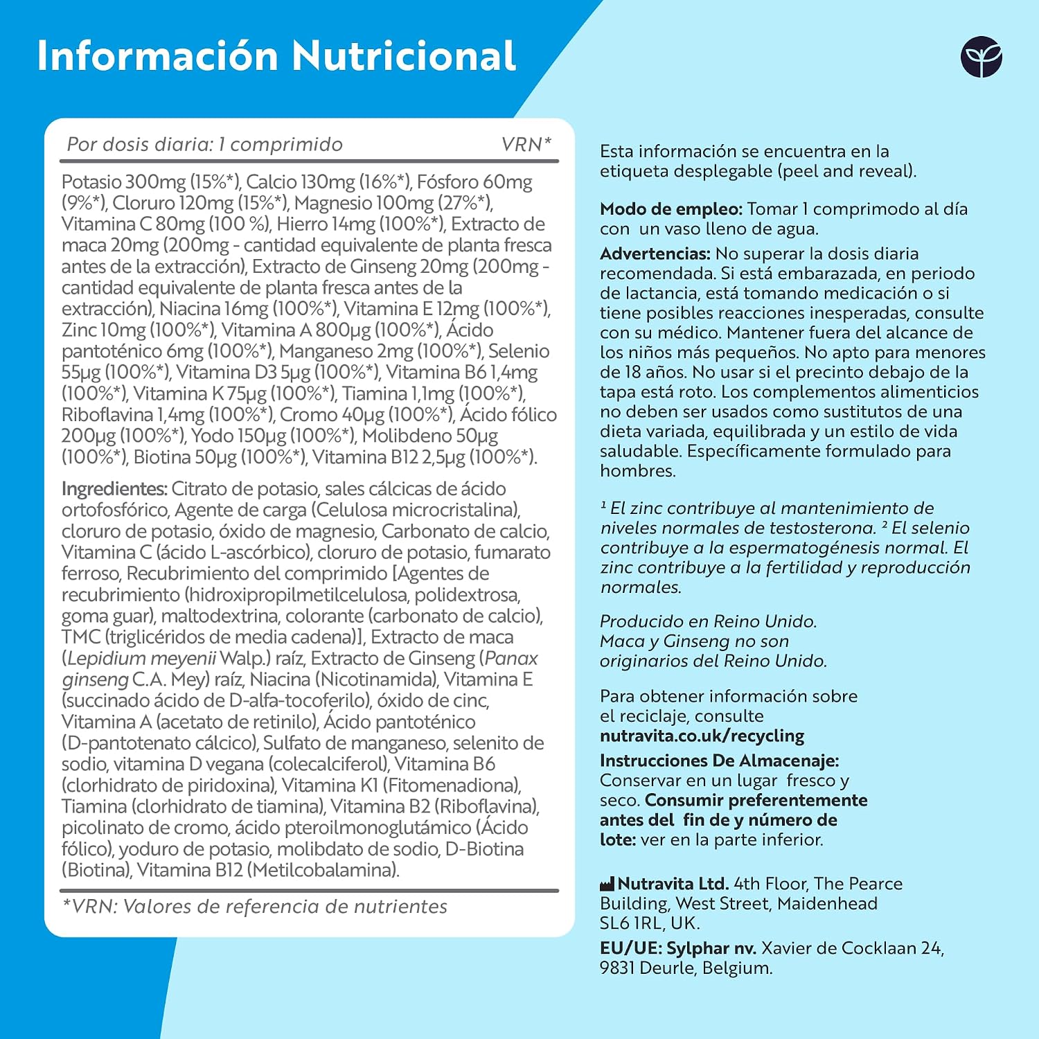 Thumbnail 4 de Nutravita Multivitaminas y Minerales Veganas 180 tabletas