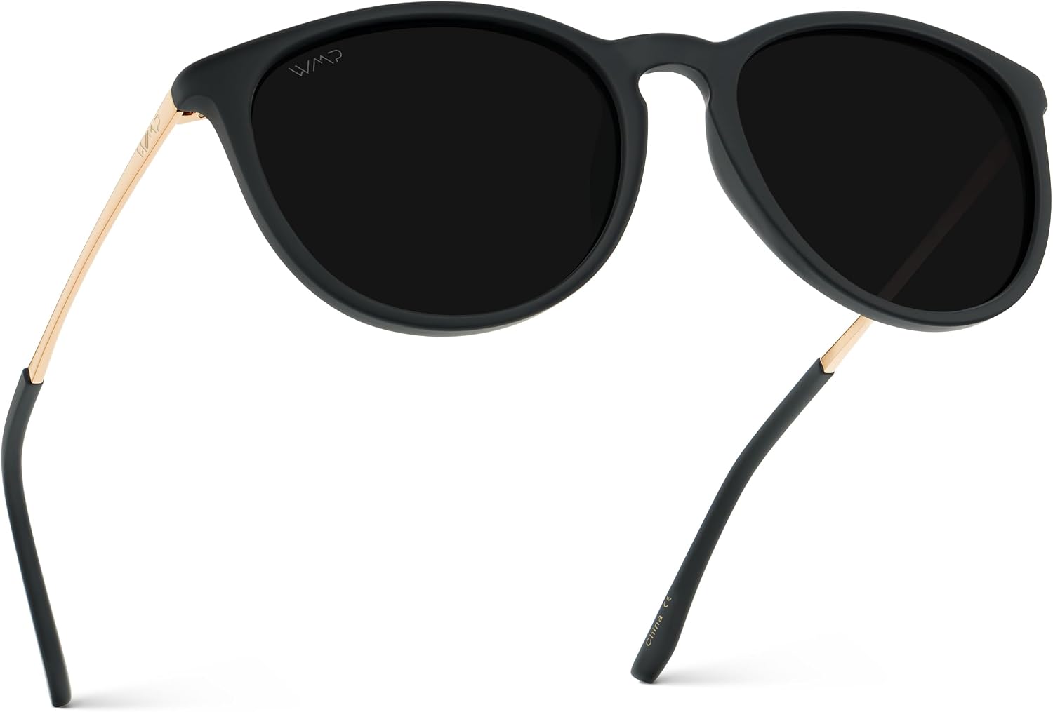 Detalle de WearMe Pro Round Polarized Sunglasses for Women (UV400) — Vintage Retro Style