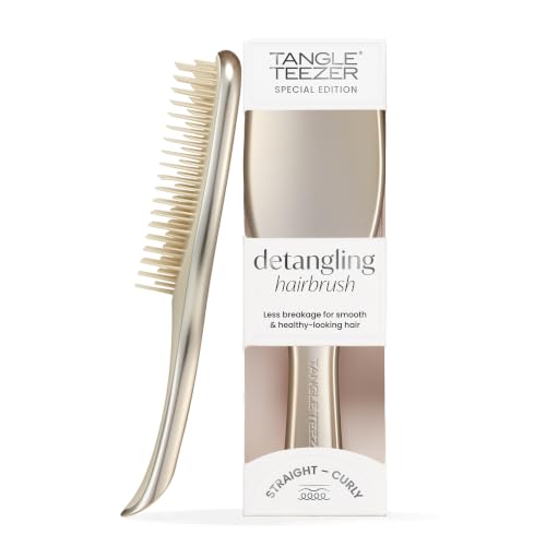 Tangle Teezer Ultimate Detangler Hairbrush: cepillo desenredante cromado champán para todo tipo de pelo