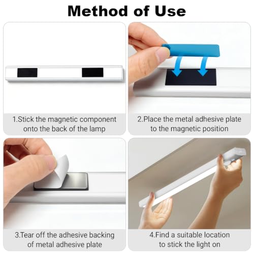 Thumbnail 7 de daphomeu 5 Pack Rechargeable Under Cupboard Kitchen Lights (3 Colours)