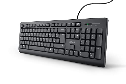 Detalle de Trust Taro Tastiera USB Cablata con Layout Italiano QWERTY – Nero