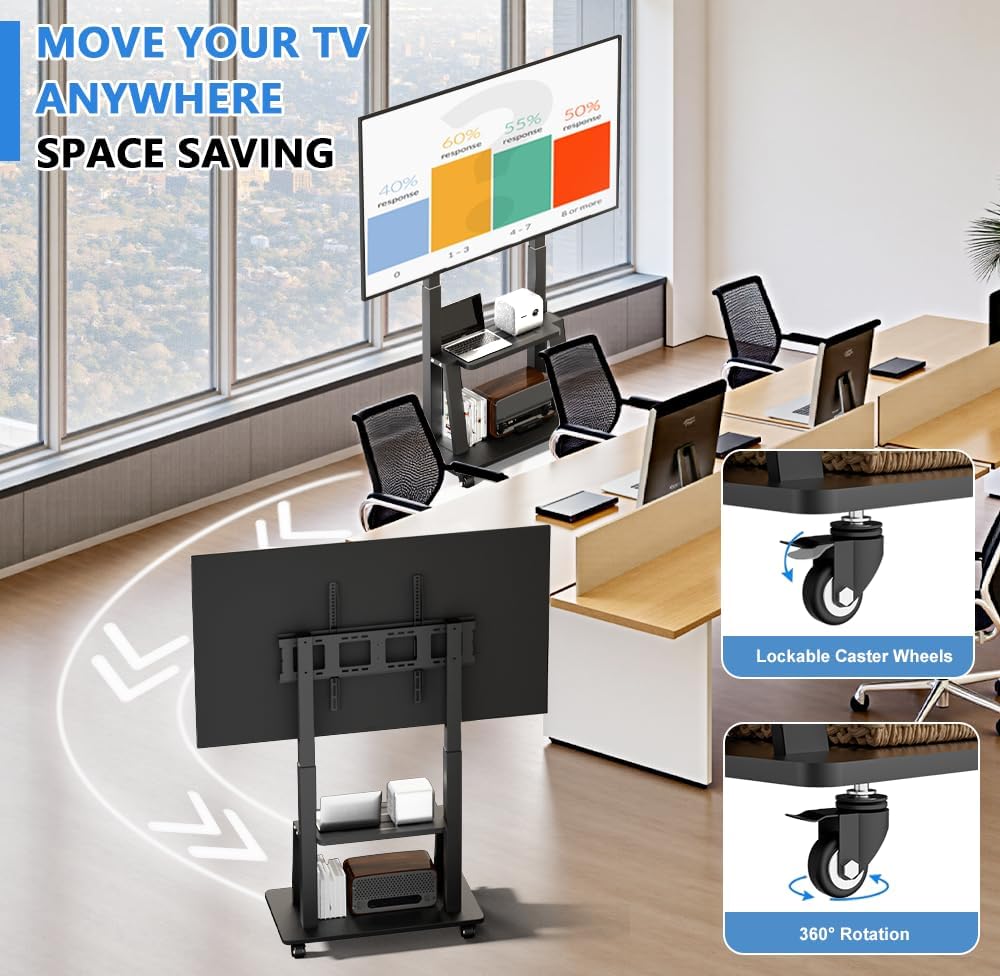 Detalle 2 de Soporte TV con ruedas 42–100 pulgadas