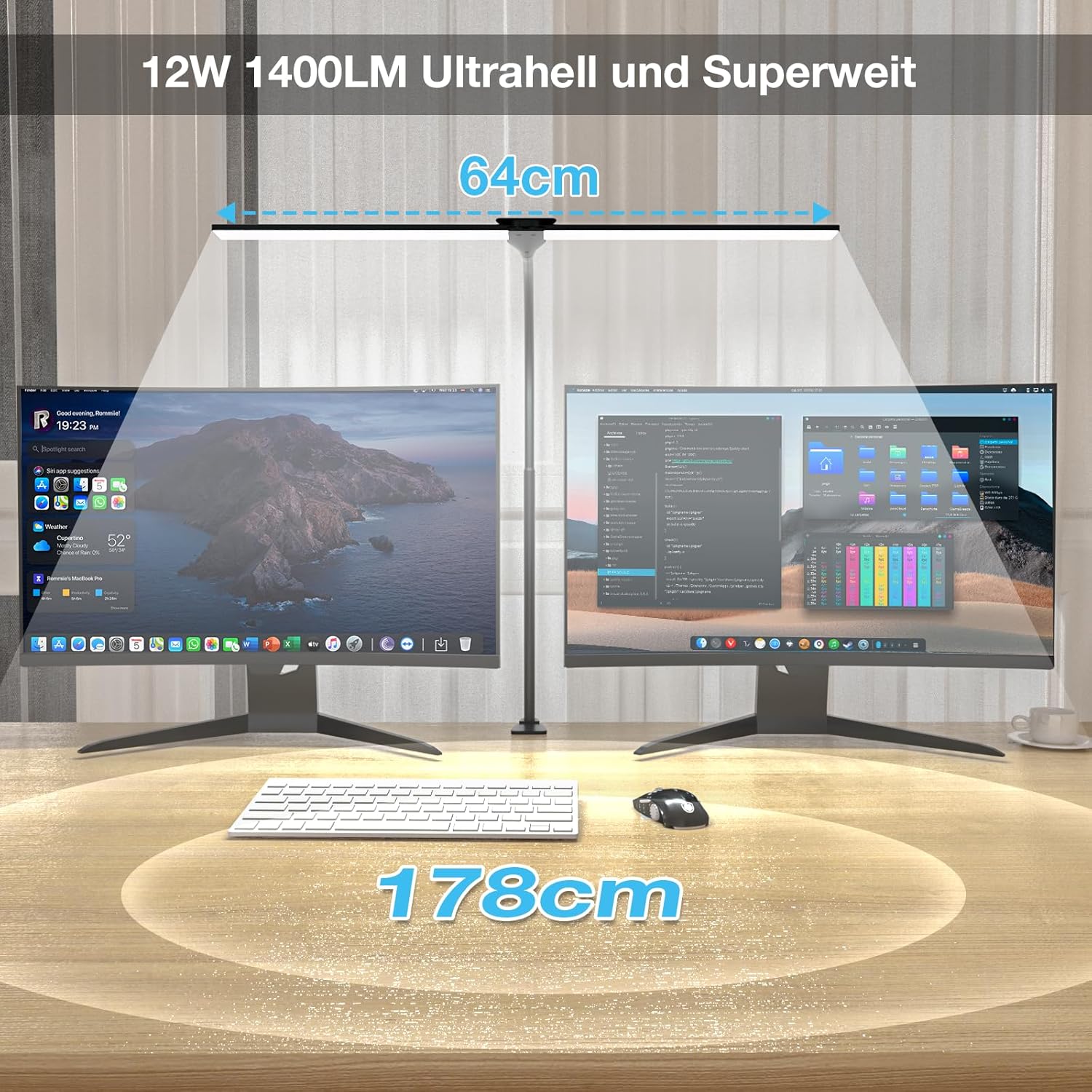 Thumbnail 1 de Hensam Schreibtischlampe 1400 lm LED dimmbar ⌚