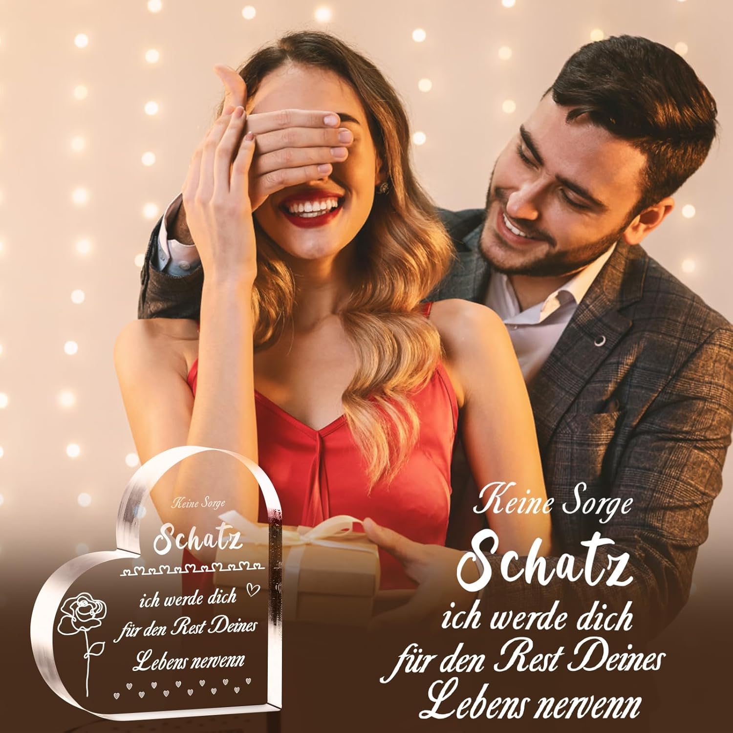 Thumbnail 4 de Acryl Block Puzzle Valentinstag 1 Stück