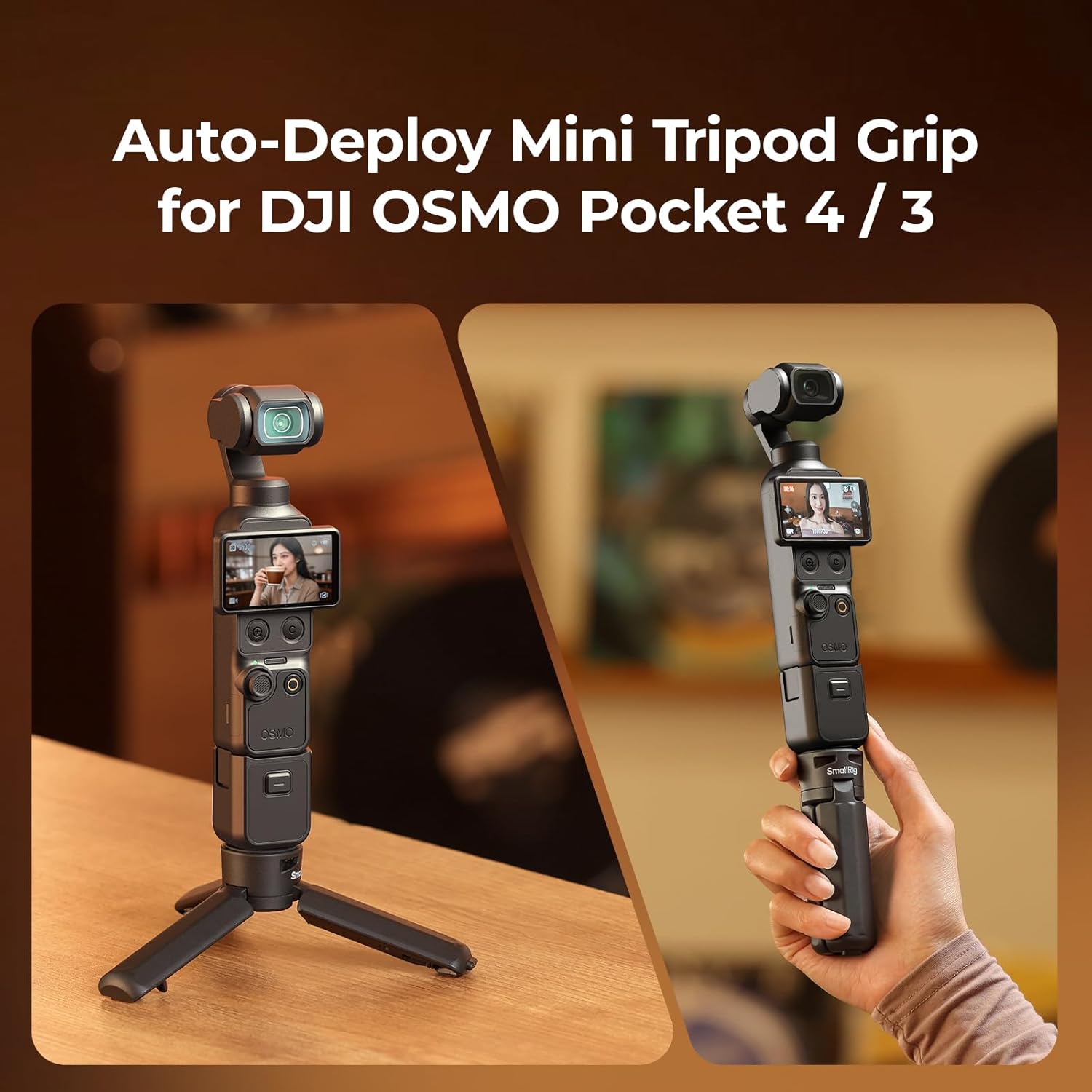 Thumbnail 1 de SMALLRIG Action Camera Tripod for DJI Osmo Pocket and Similar Models