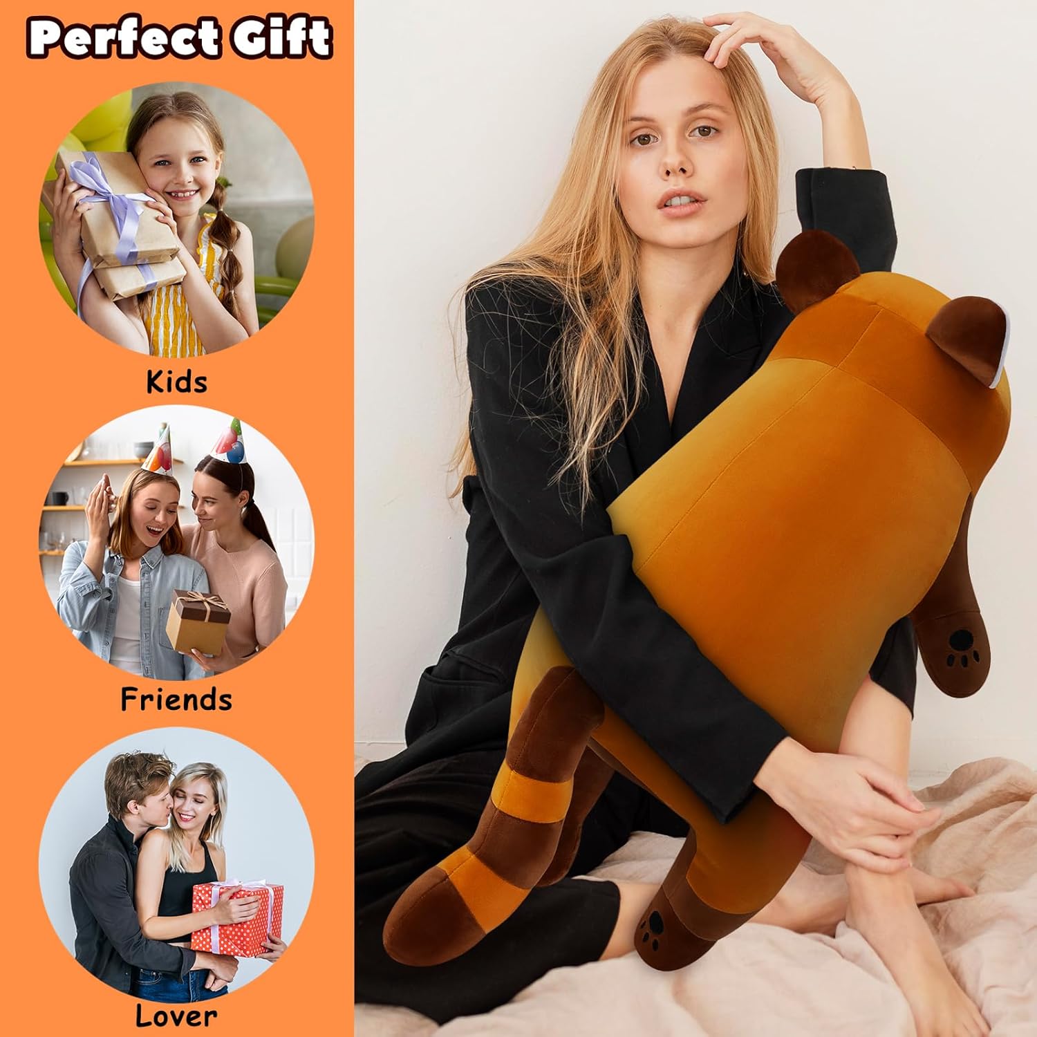 Thumbnail 6 de Red Panda Plush Toy 29.9 Inch – Giant Soft Pillow & Cuddly Cushion