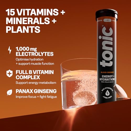 Detalle de Tonic Health Energy and Hydration Tablets – No Sugar Effervescent Multivitamins