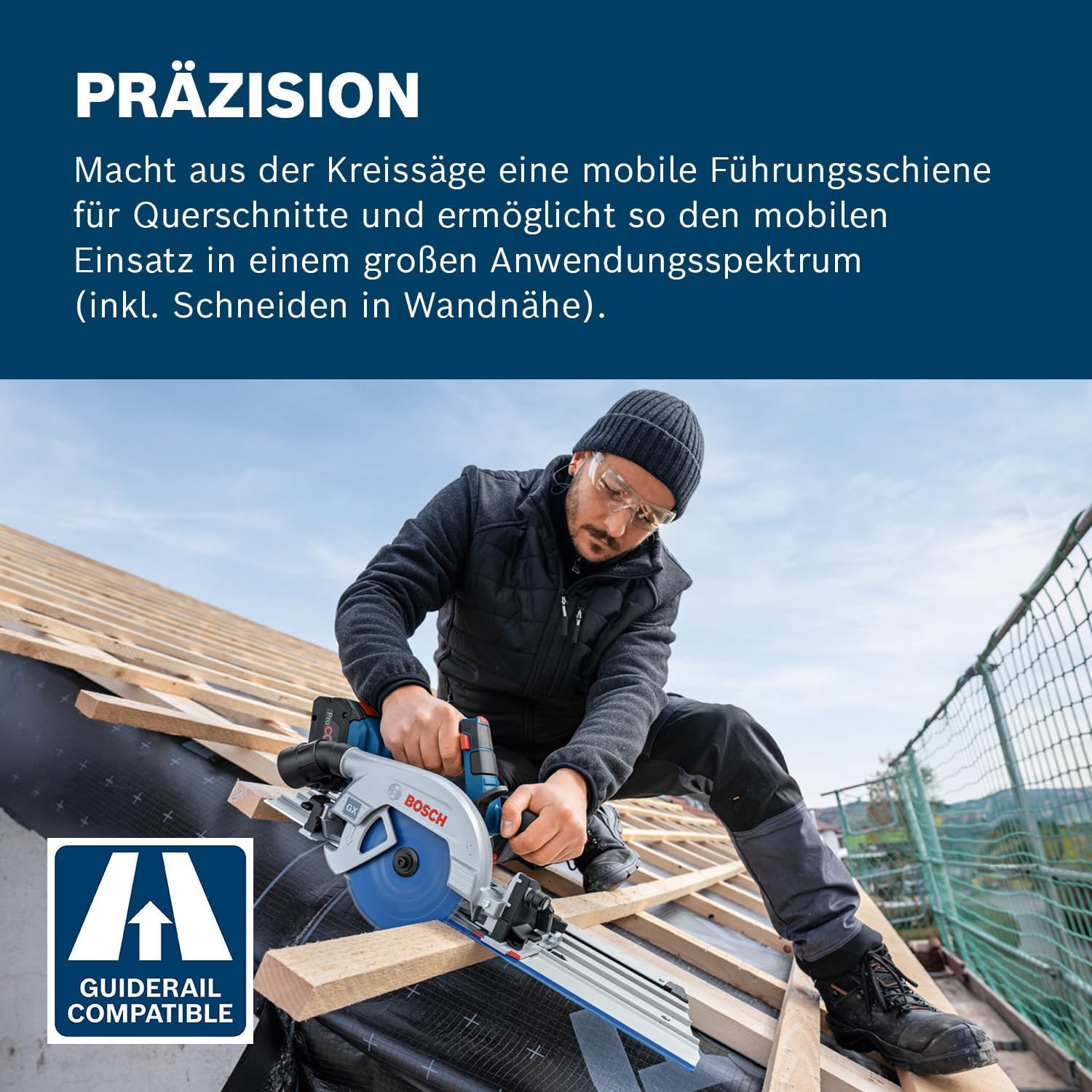 Detalle 2 de Bosch GKS 18V-57-2 GX Akku-Kreissäge