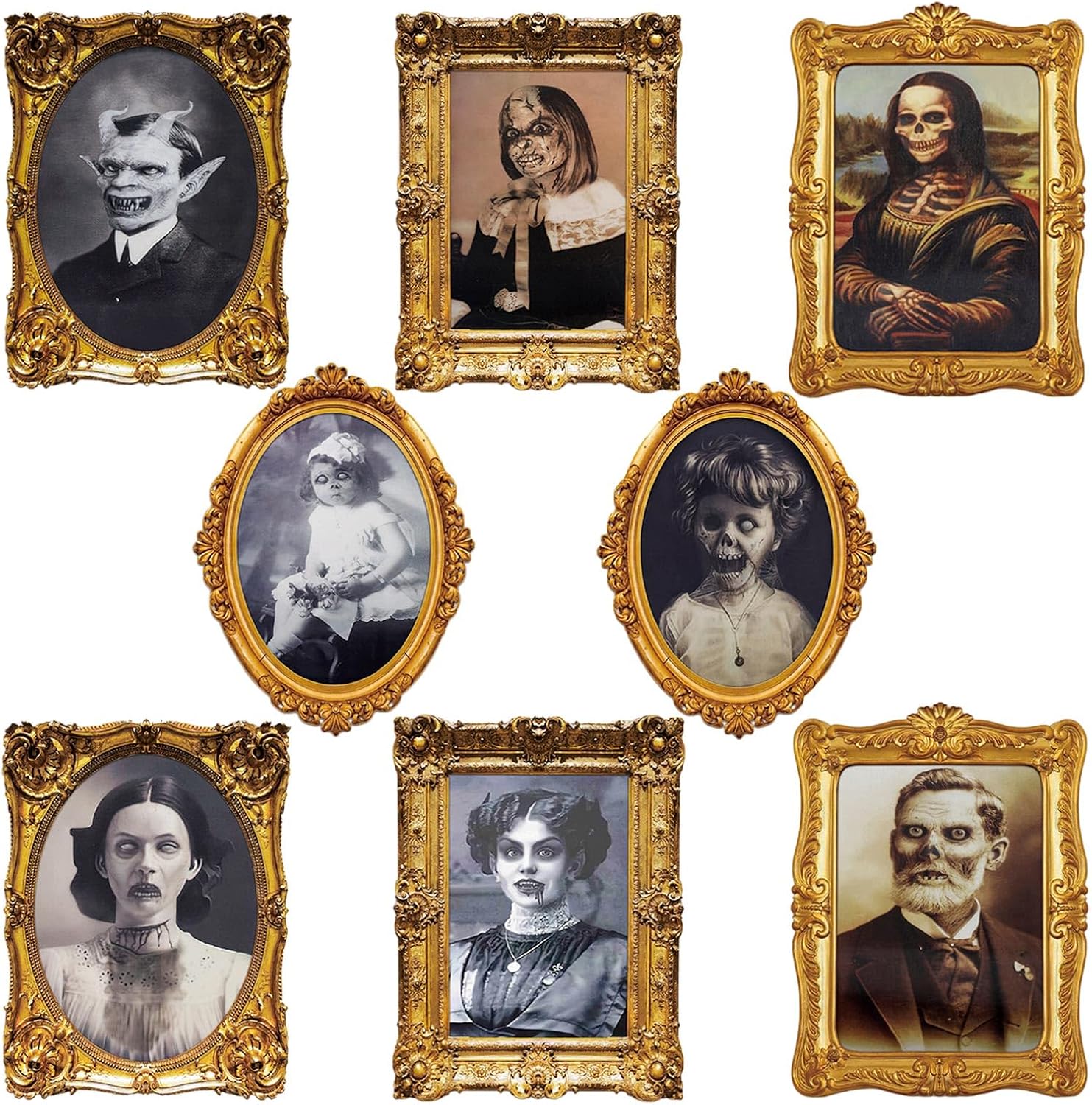 Detalle de ECGER Halloween portrait decorations, 13 x 9.8 inches