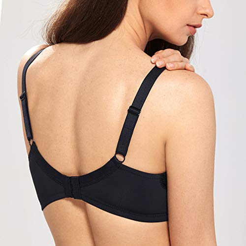 Thumbnail 2 de DELIMIRA Femme Soutien-Gorge Grande Taille Dentelle Noir 100D