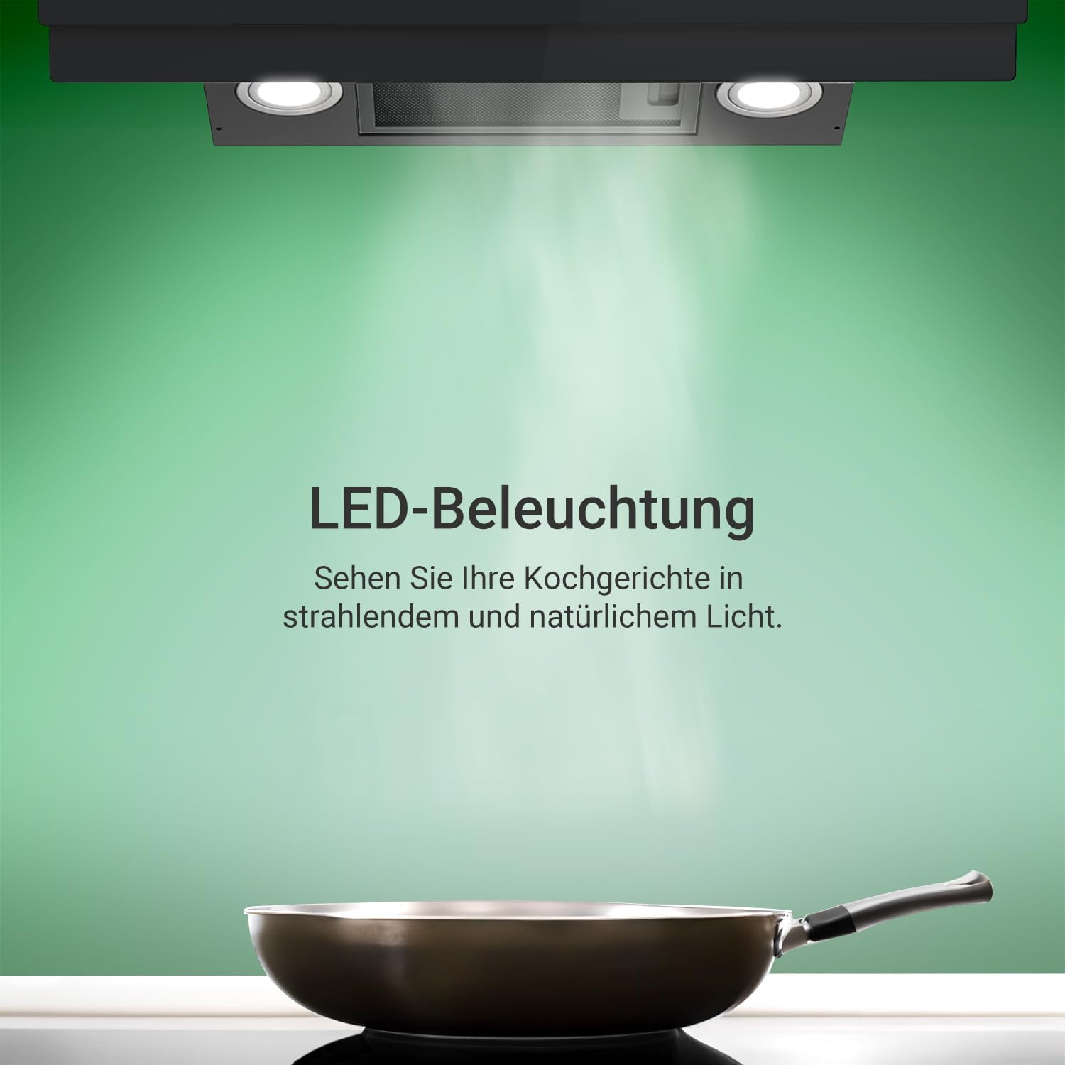 Thumbnail 4 de KKT Kolbe Dunstabzugshaube 80 cm – A+++, Schrägdesign, Glasfront, Schwarz