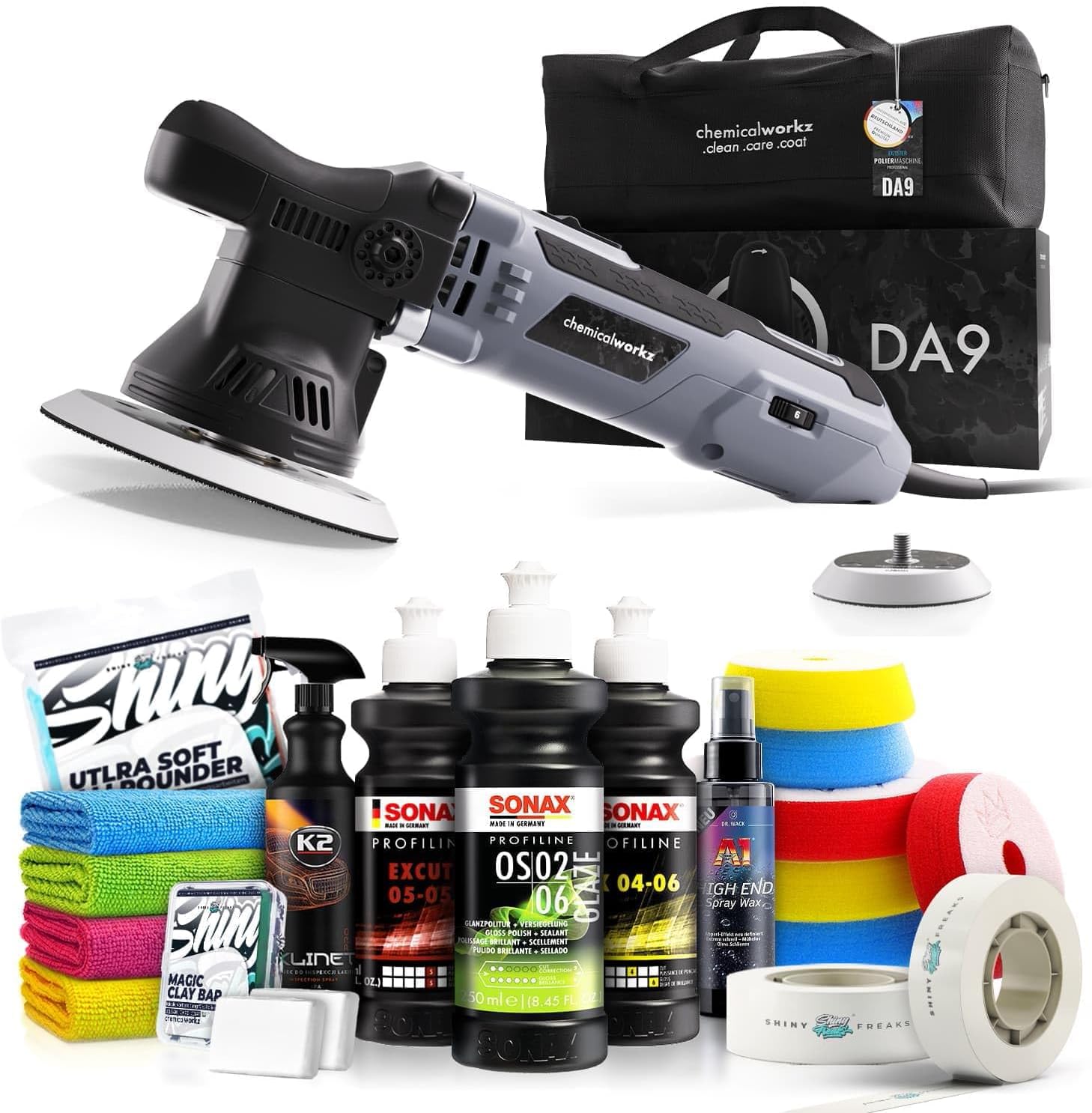 chemicalworkz DA9 Exzenter 9mm Poliermaschine