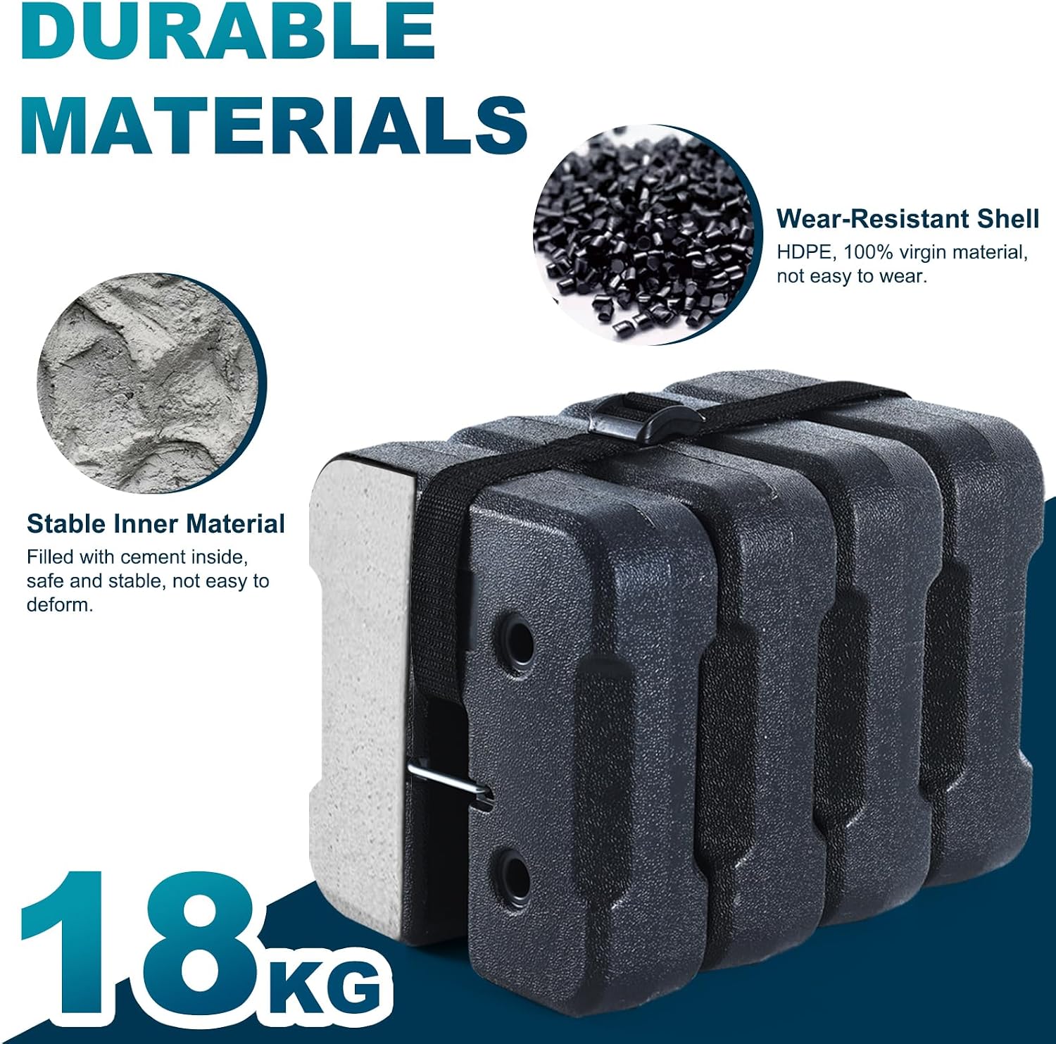 Thumbnail 4 de MASTERCANOPY Gewichtsplatten 4er Set für 18,1 kg