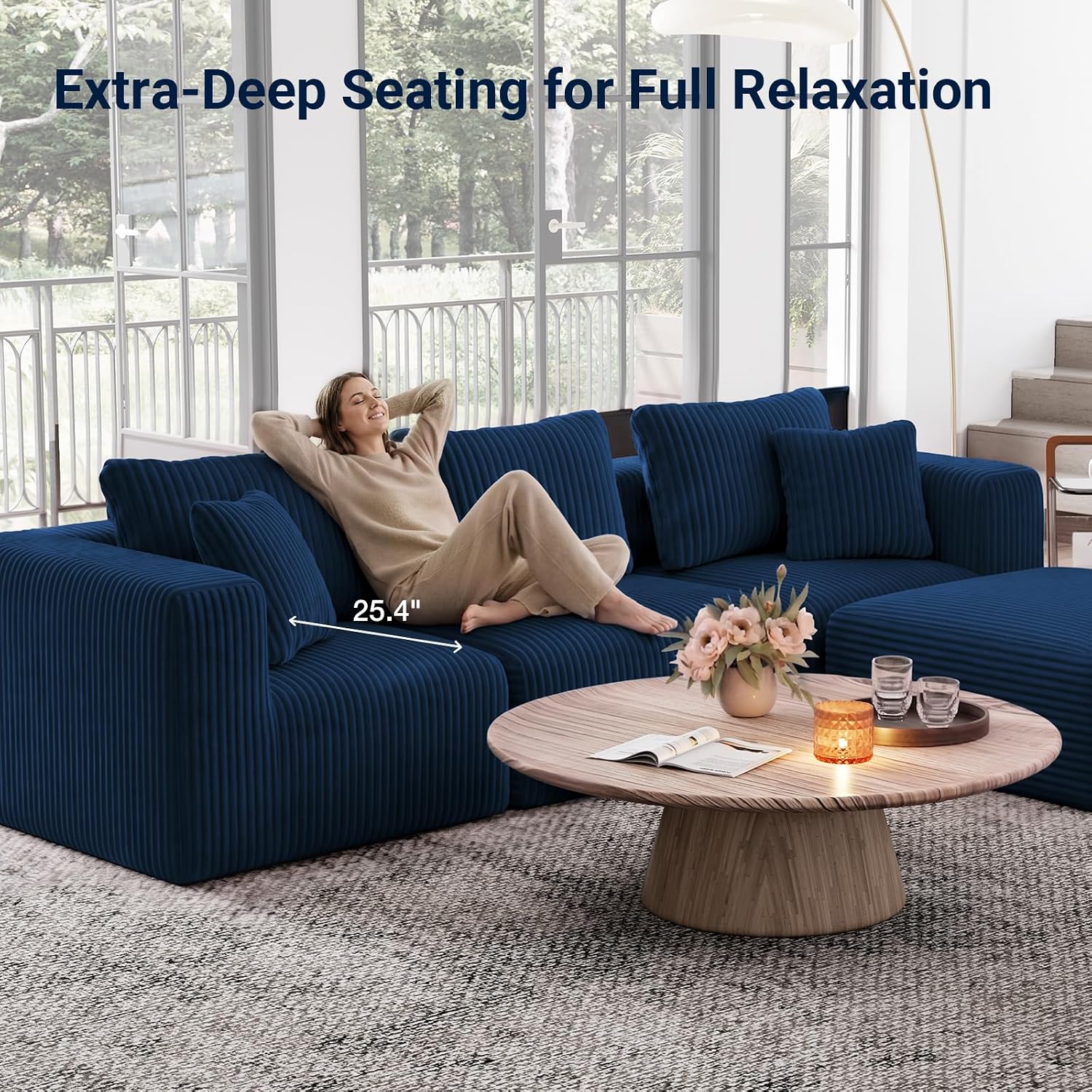 Thumbnail 6 de Avenco Modular Sectional Sofa, 141-Inch