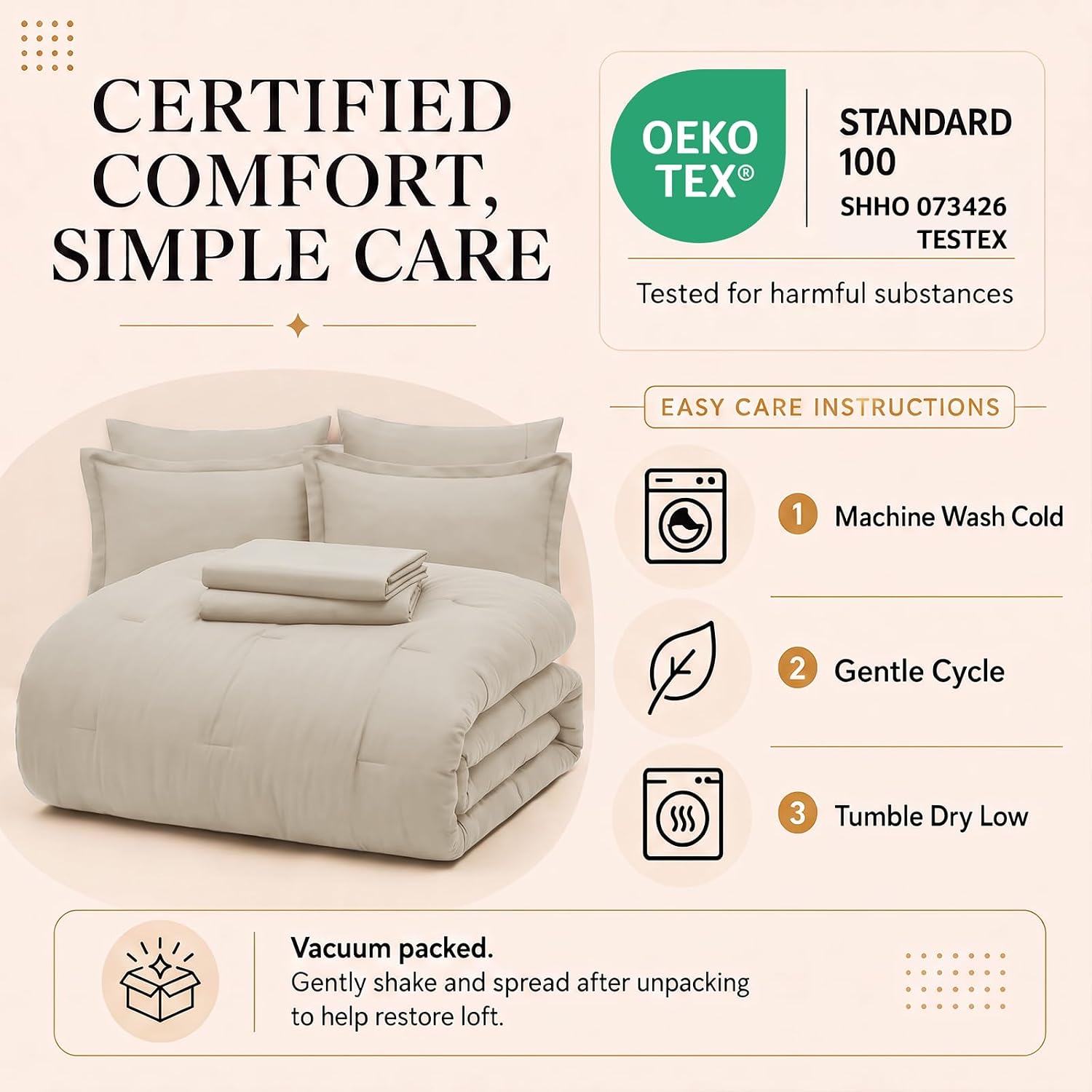 Thumbnail 5 de CozyLux Queen Comforter Set
