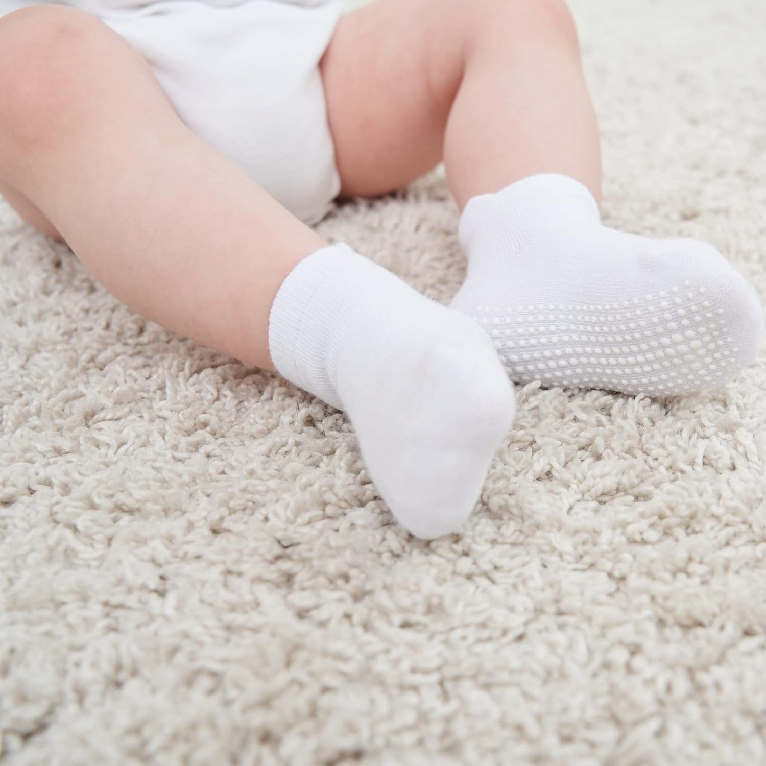 Thumbnail 5 de Zaples Baby Non Slip Grip Ankle Socks (9-Pair Set) with Non Skid Soles