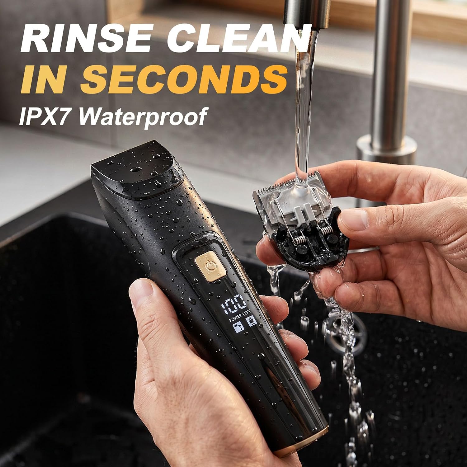 Thumbnail 6 de All-in-One Beard Trimmer for Men: Waterproof Cordless Electric Razor & Hair Clipper