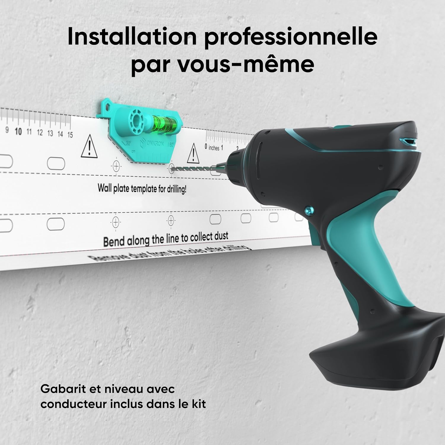 Thumbnail 4 de ONKRON Support mural TV fixe FM6-B 43–85 pouces (VESA 75x75 à 600x400) noir