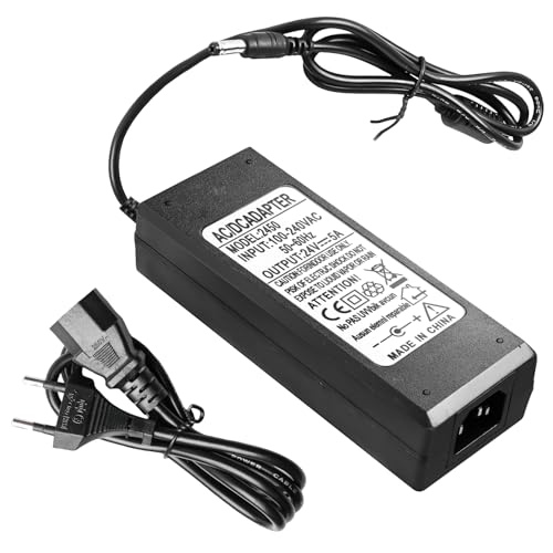 Detalle de GAOUTO 24V 5A Netzteil – 120 W DC-Netzteil für LED-Streifen, Router und mehr