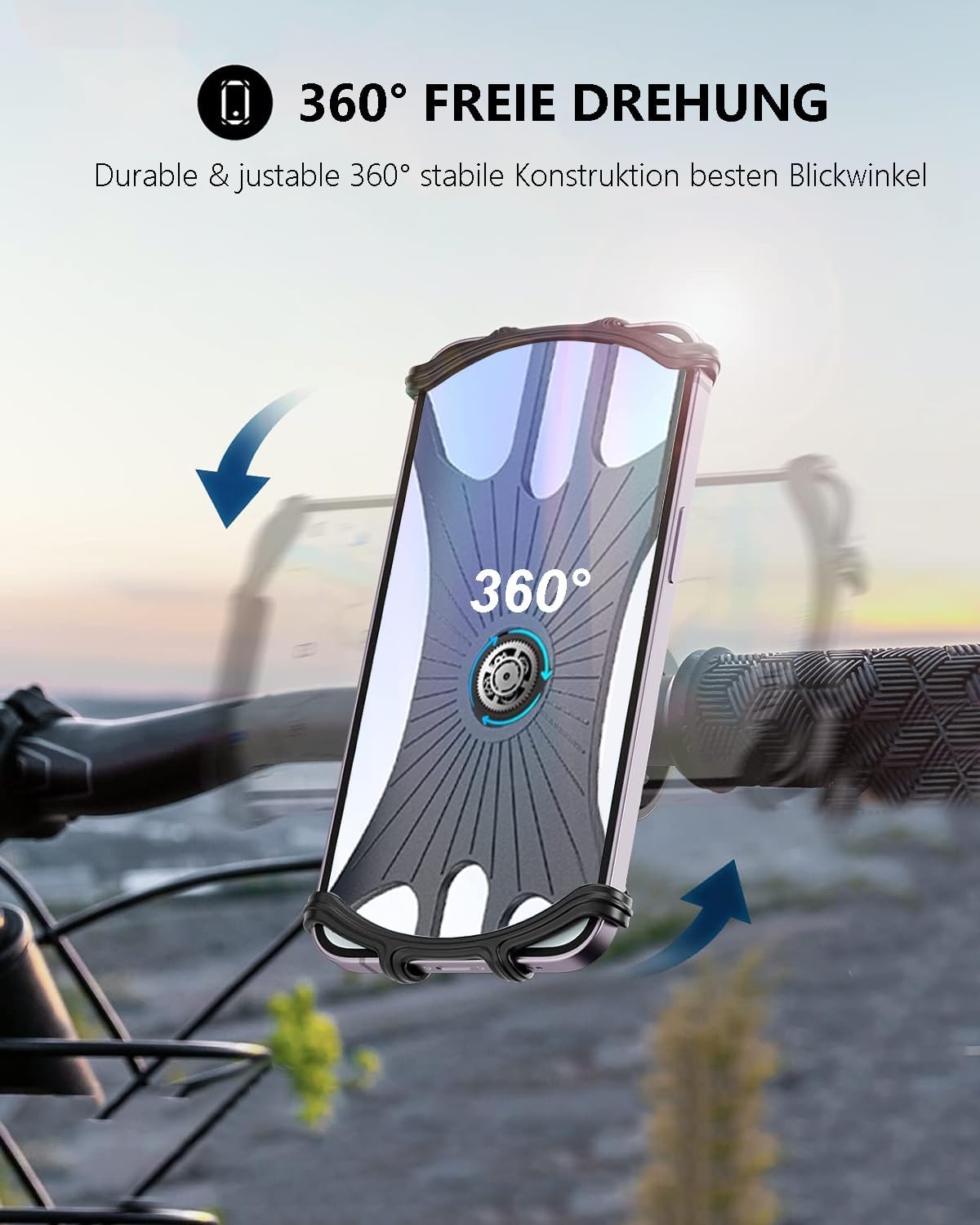 Detalle 2 de Zoeley Handyhalterung Fahrrad 4,0–7,0"