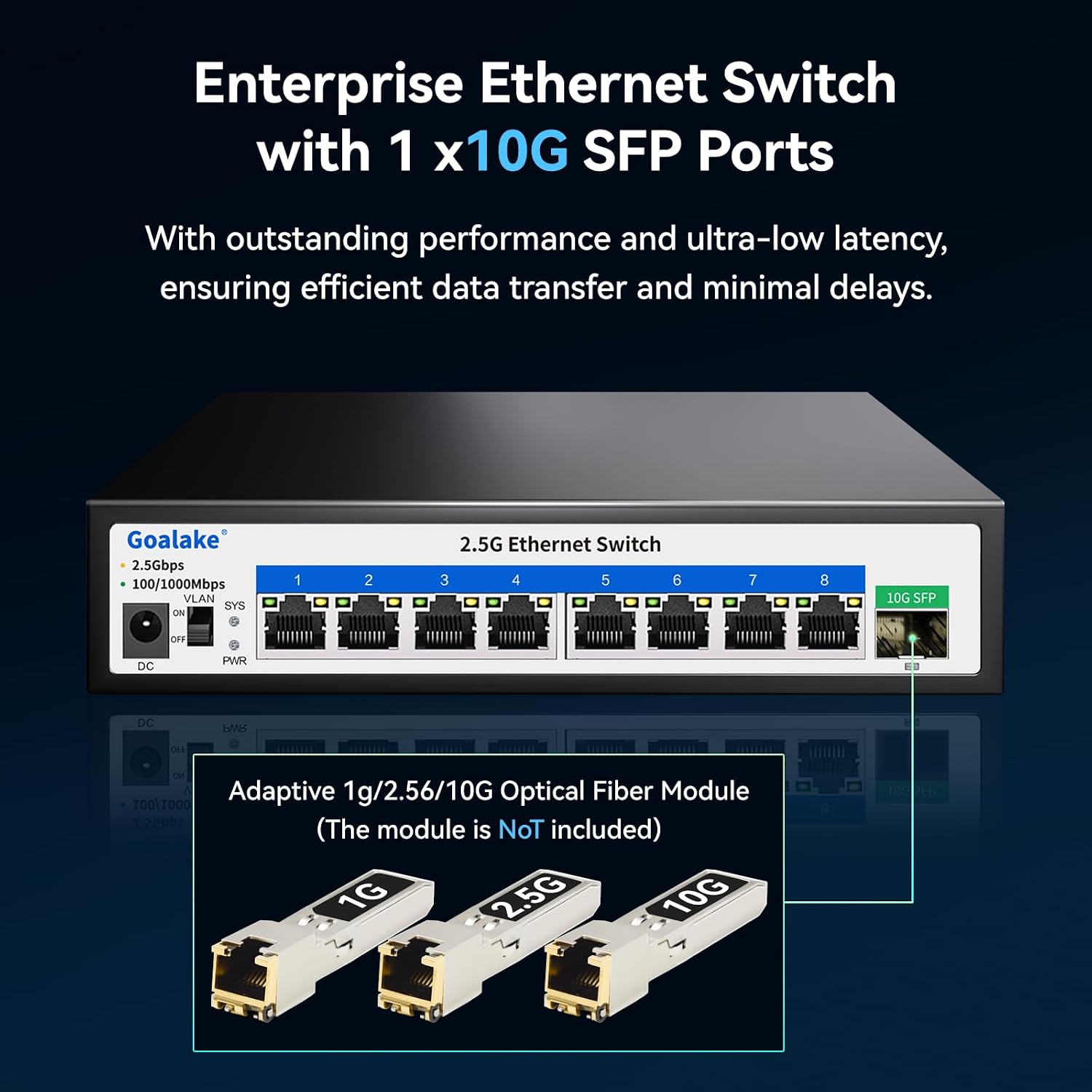 Thumbnail 4 de Goalake 8 Port 2.5G Switch with 10G SFP+