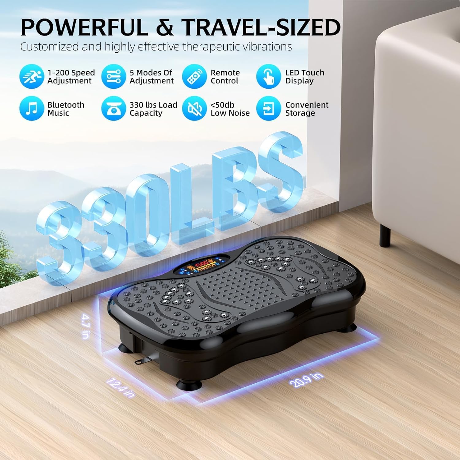 Thumbnail 5 de GMCXAX Vibration Plate Exercise Machine 330 lbs