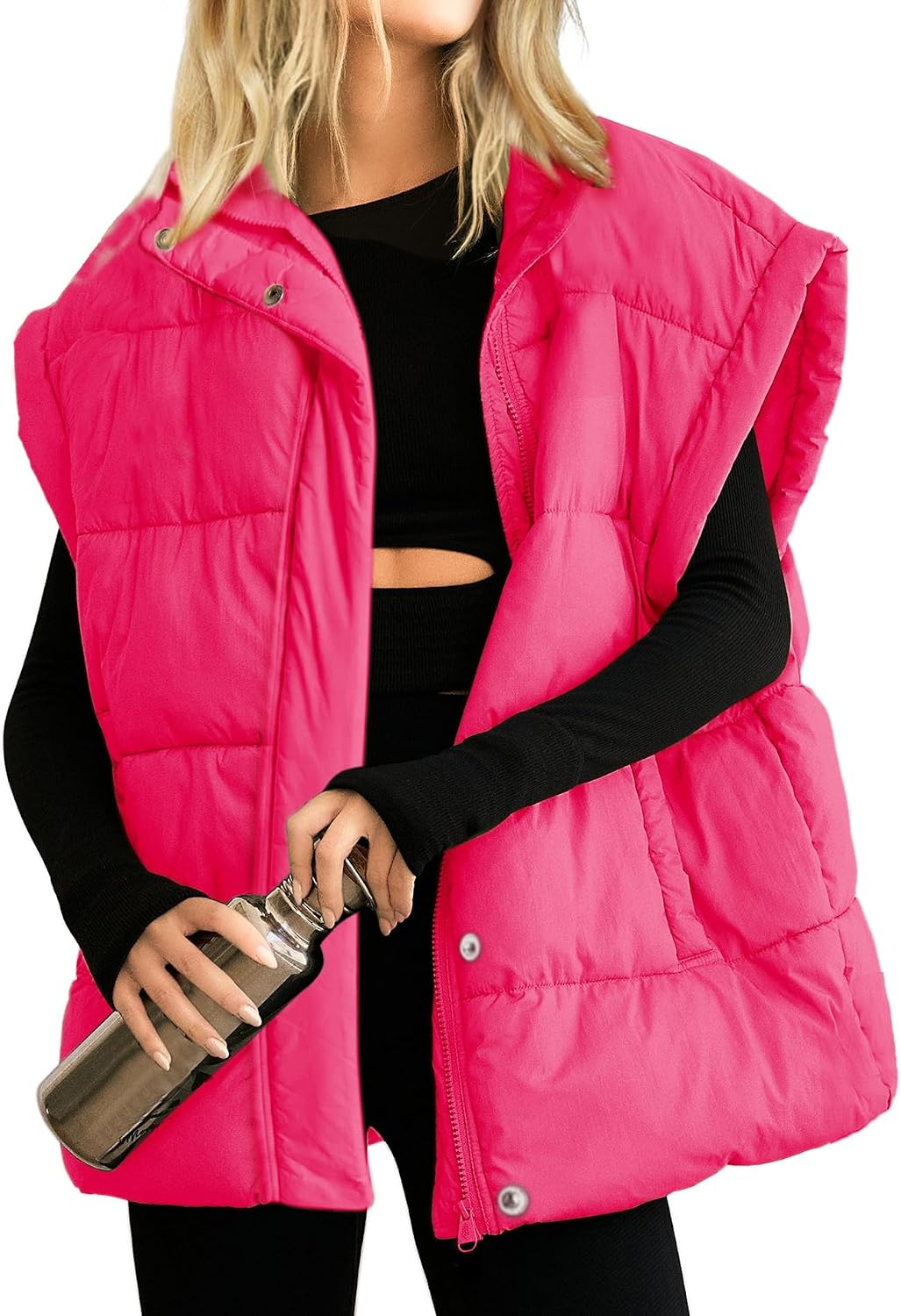 Thumbnail 5 de Songling Oversized Puffer Vest Quilted Warm Coat