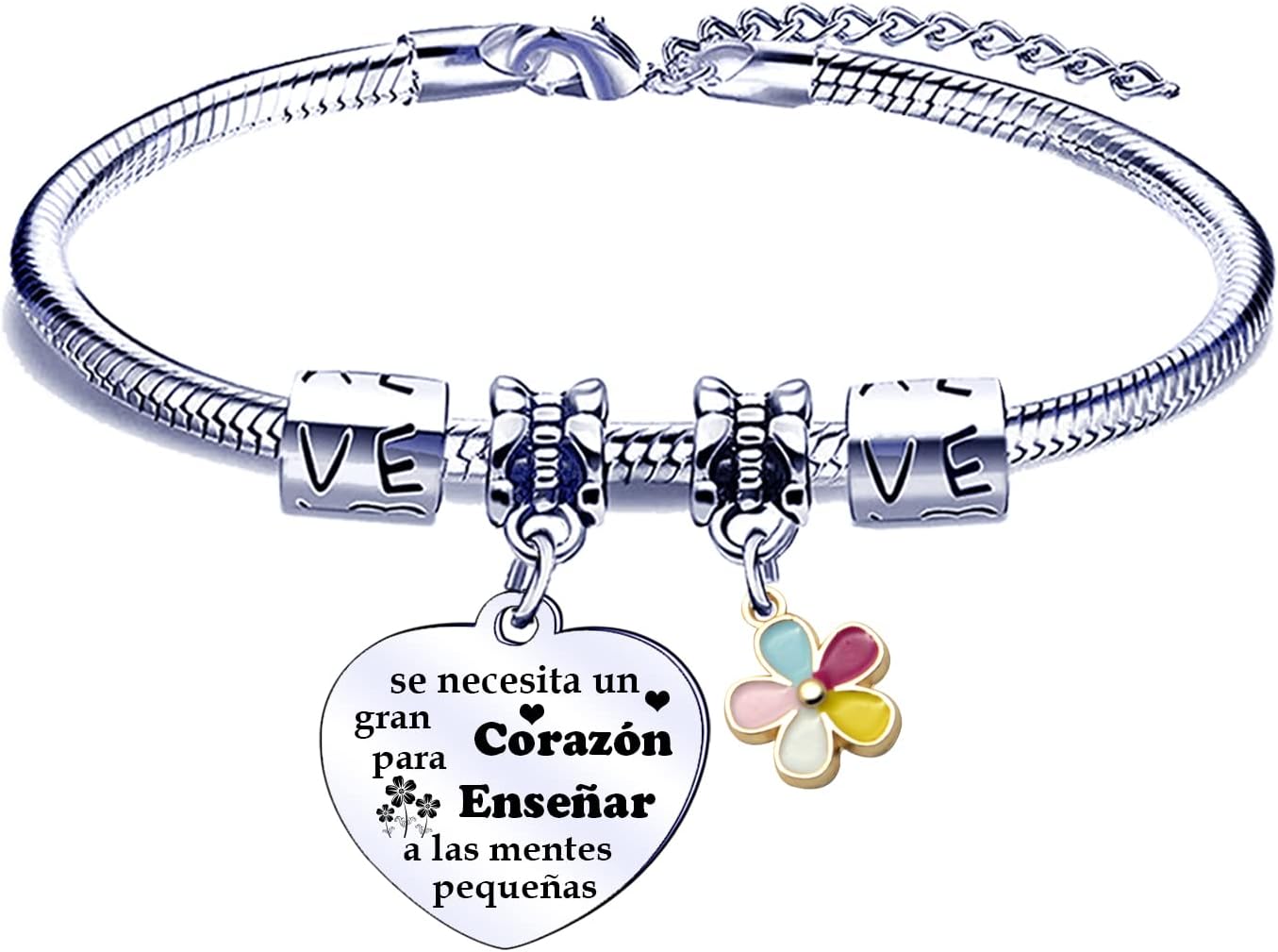 Detalle de FGHJK Pulsera Maestro Profesora – Regalo de Graduación y Día del Maestro