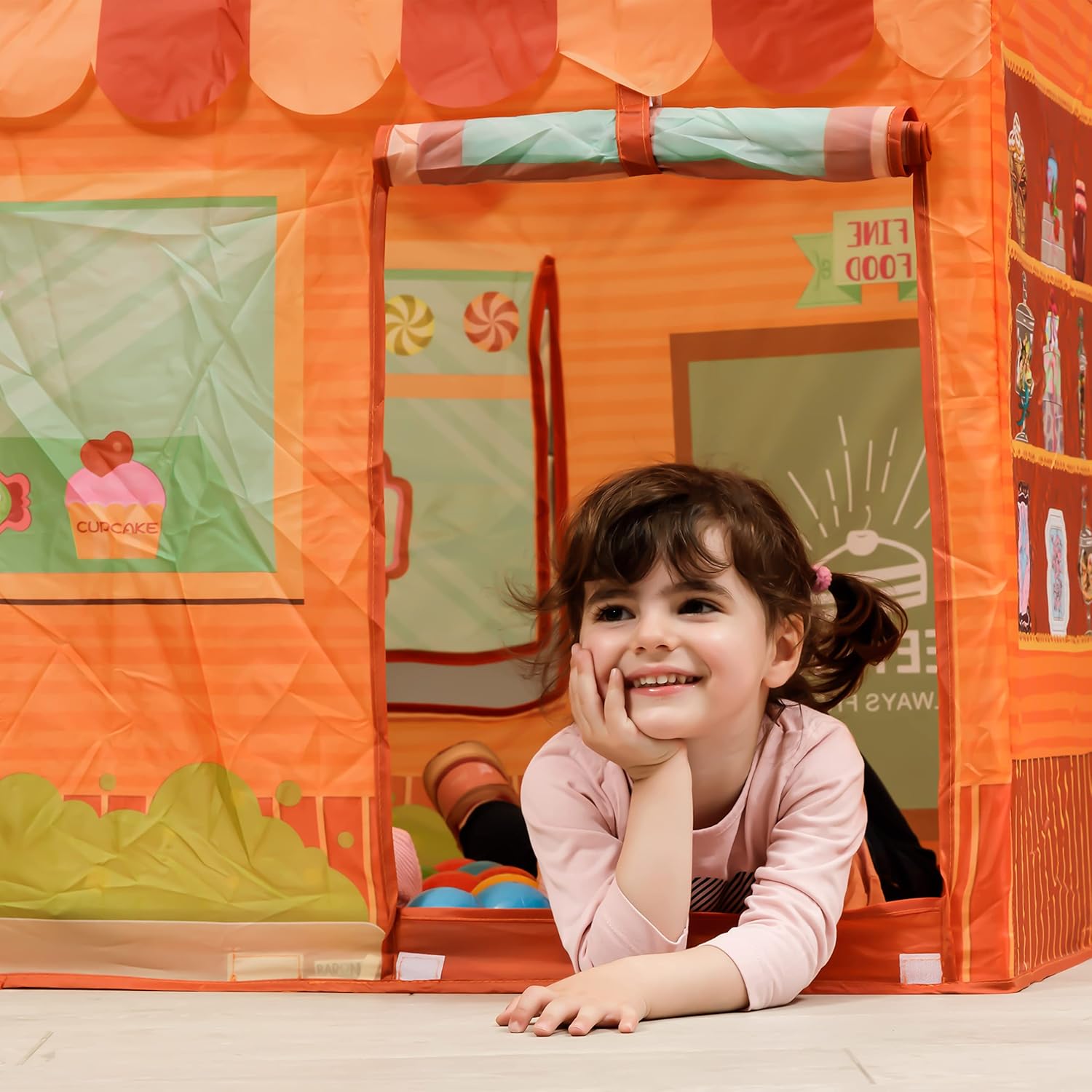 Detalle de Baroni Toys Tenda da Gioco Casetta 100x70x110 cm