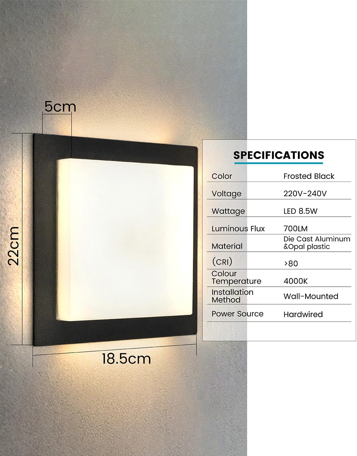 Thumbnail 6 de MULANDI LED Outdoor wall lights IP44