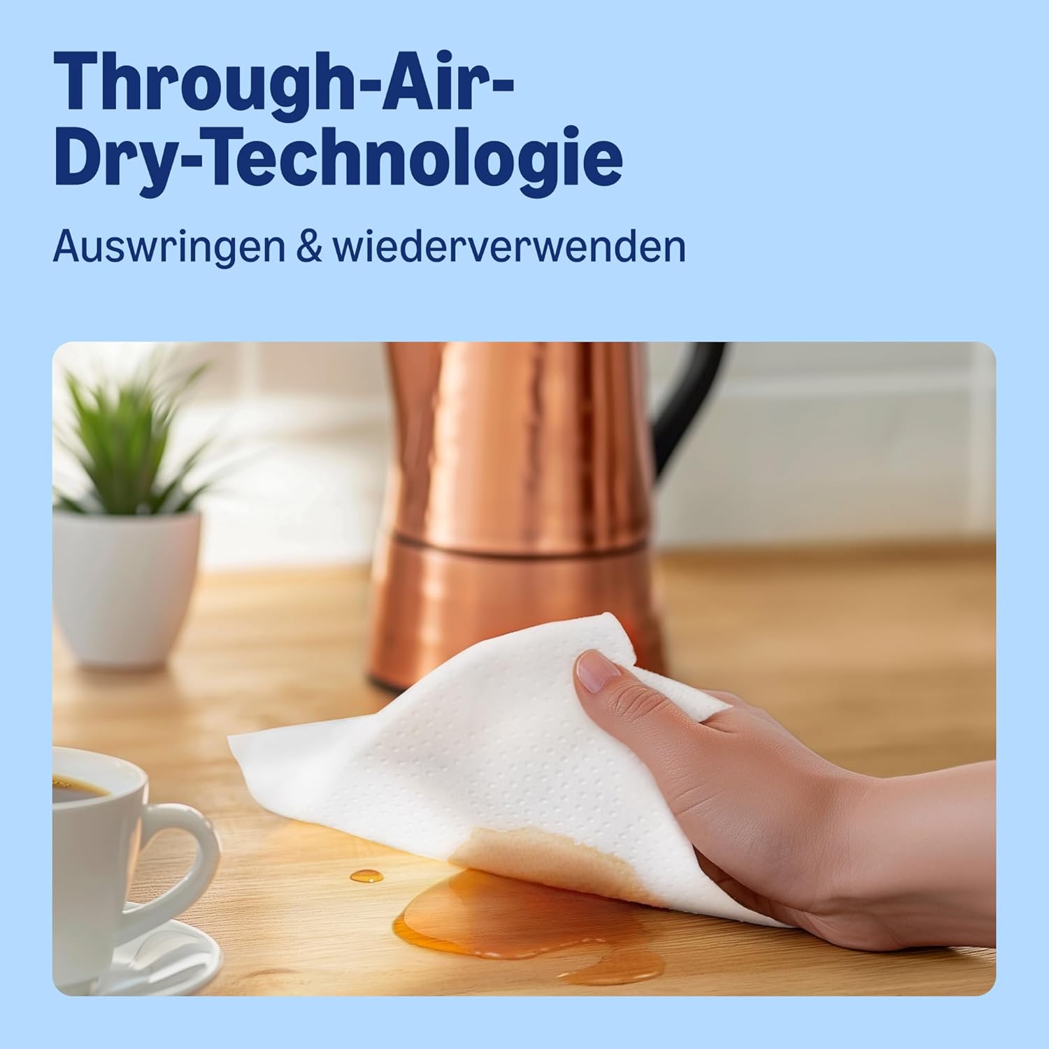Detalle 2 de by Amazon Ultra-saugfähige TAD-Küchenrolle, 32 Rollen (8x4), FSC-zertifiziert