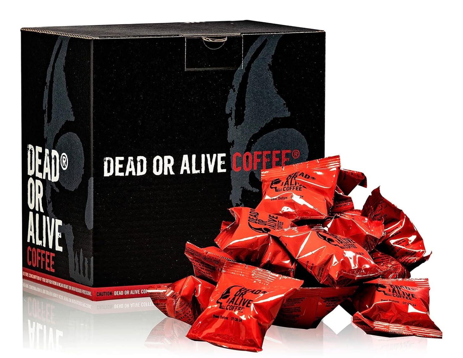Detalle de DEAD OR ALIVE COFFEE Kapseln – Starke Kaffeekapseln, Nespresso kompatibel, 50 Stk.