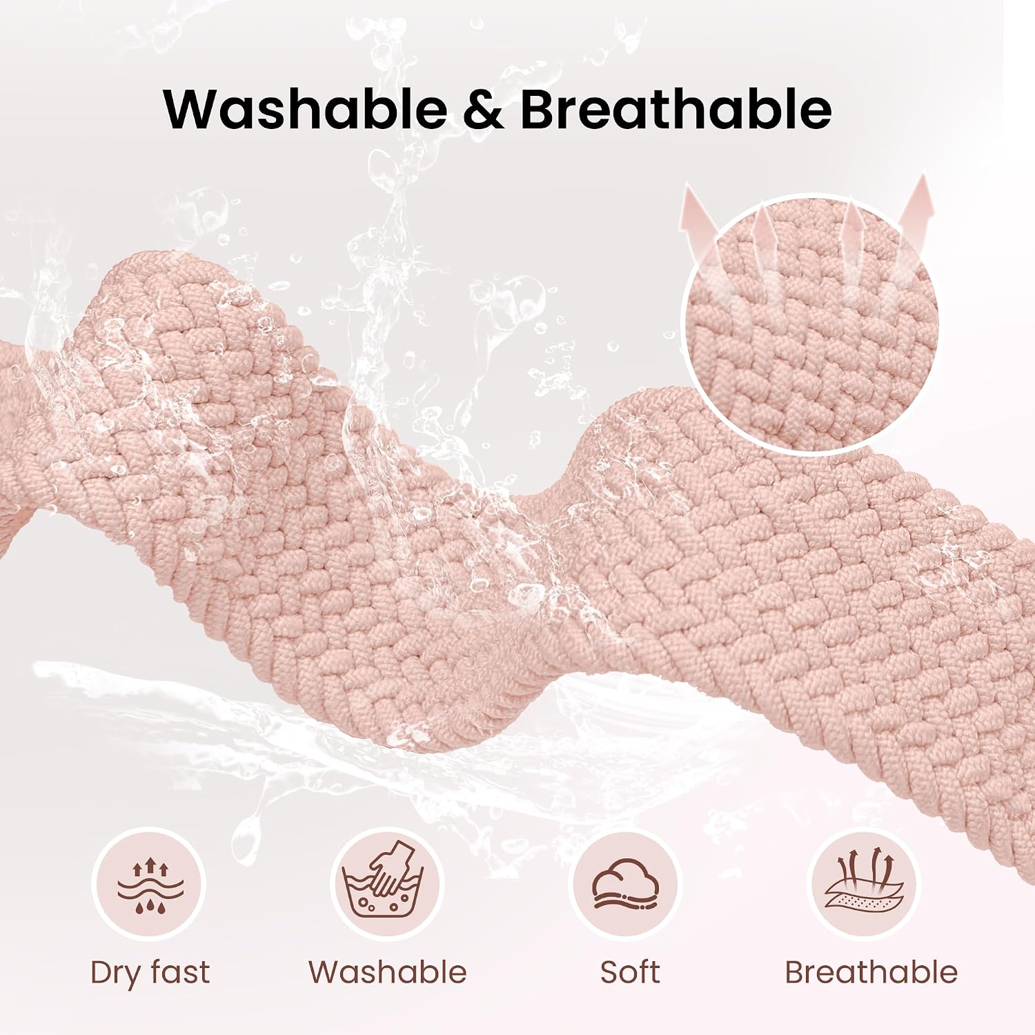 Detalle de Delidigi Braided Stretchy Strap for Galaxy Watch 8 series (40/44mm) and Classic 46mm