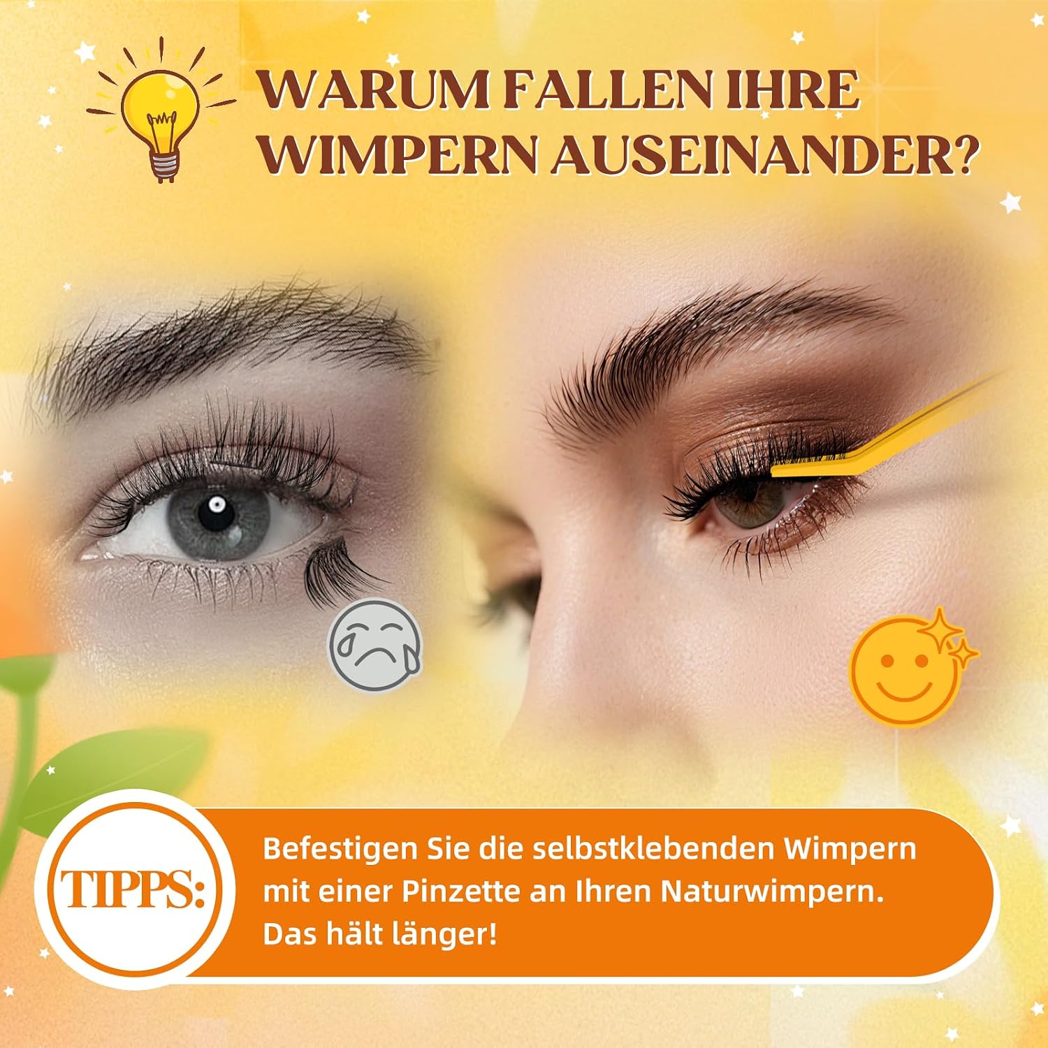 Thumbnail 6 de QUEWEL Selbstklebende Wimpern Cluster 60 Stk. (10–16 mm) – ohne Kleber, wiederverwendbar