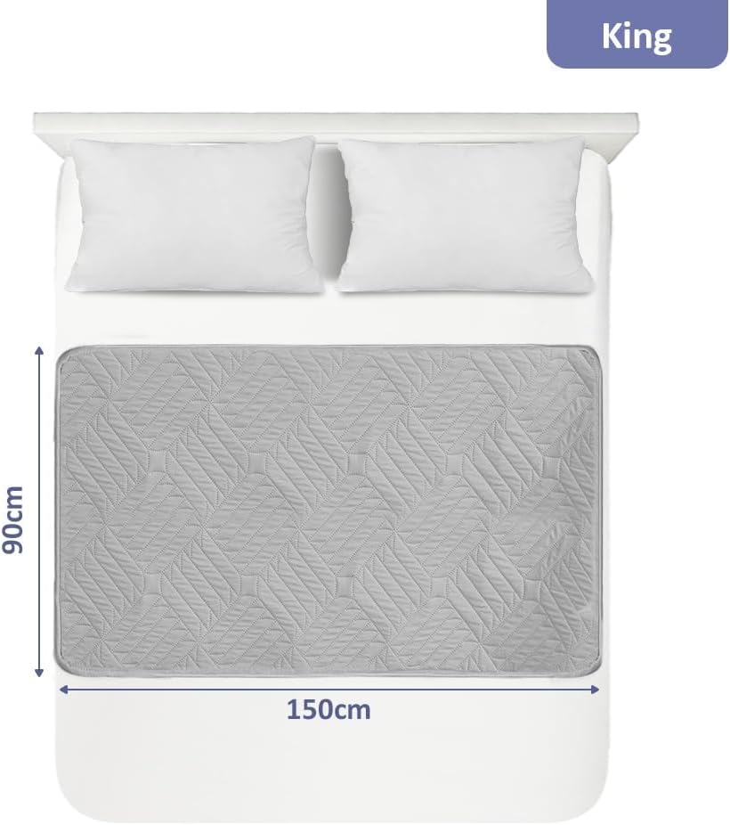 Detalle de DUJUIKE washable incontinence bed sheets (reusable waterproof mattress protector) for adults, kids and pets