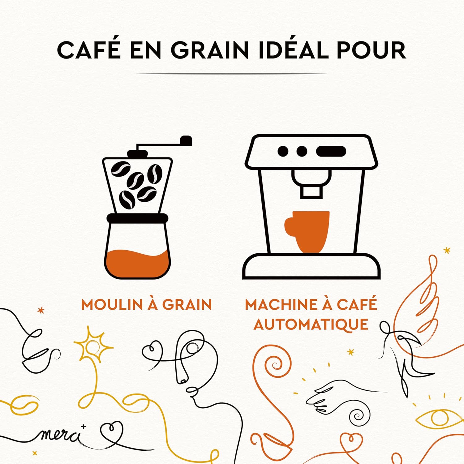 Thumbnail 6 de CARTE NOIRE Grains Solidaires Intensité 7 – 500 g, 100% Arabica et Rainforest Alliance