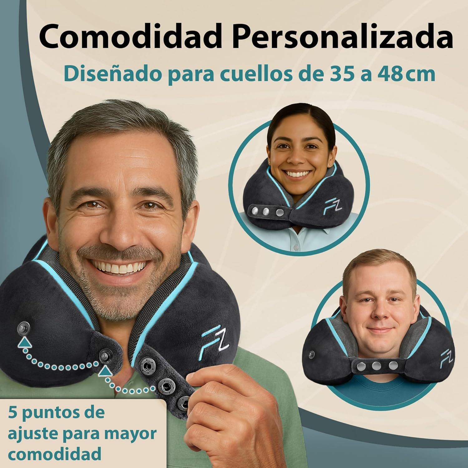 Detalle 2 de FLOWZOOM Comfy Almohada Viscoelástica