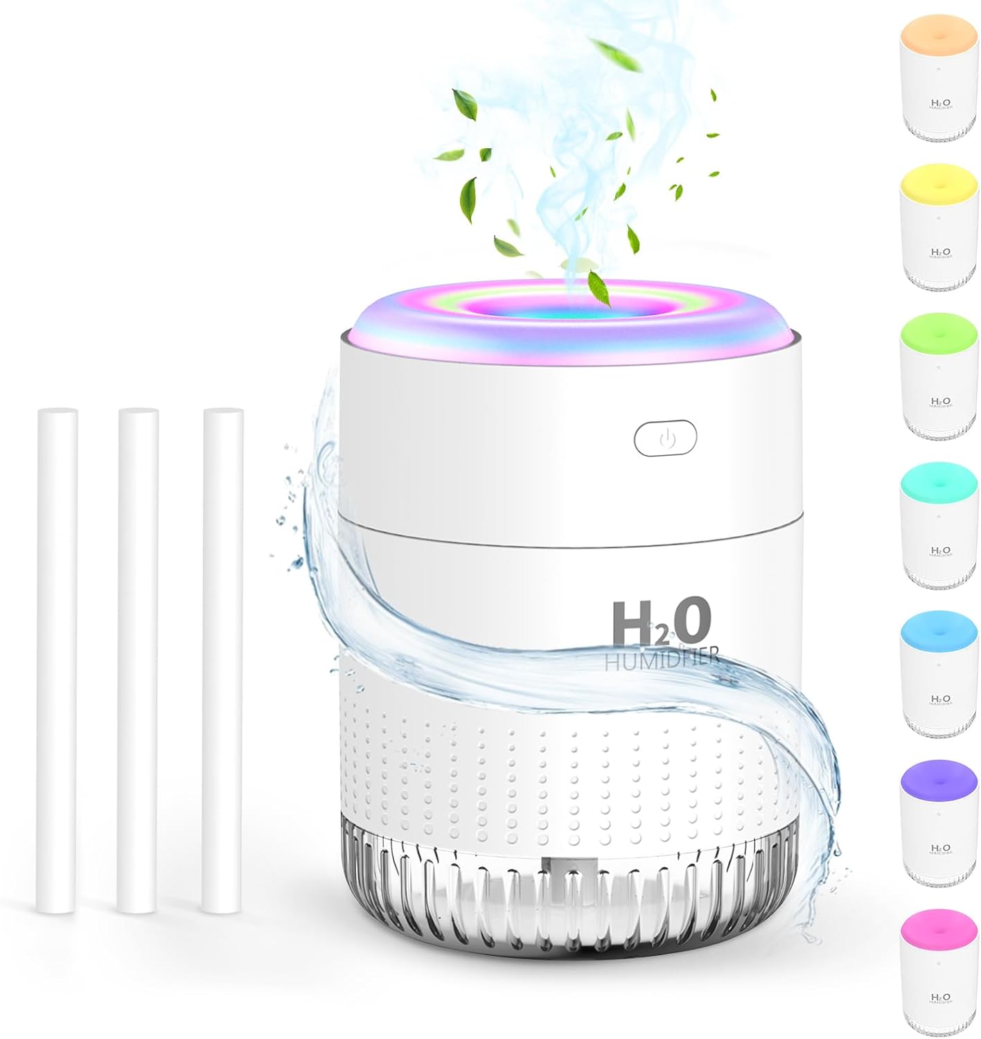 Detalle de SZO Upgraded 500ML Humidifier for Bedroom