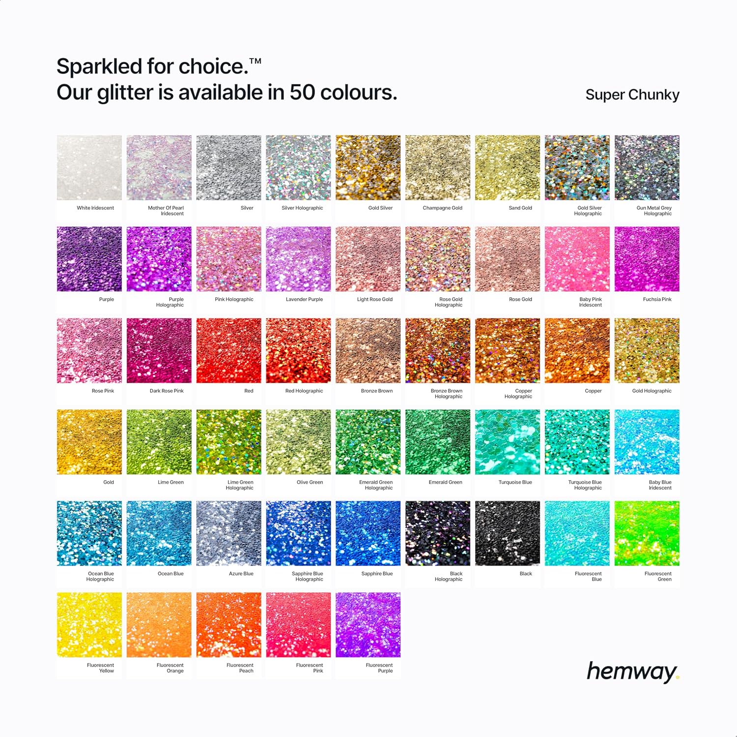 Thumbnail 4 de Hemway Resin Glitter Copper Holographic 100g