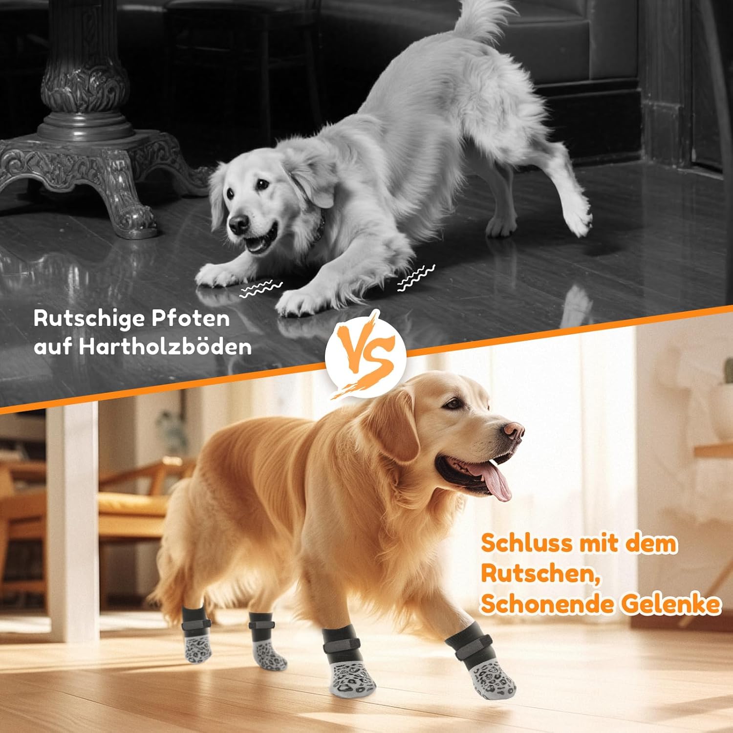 Thumbnail 3 de PICK FOR LIFE Hundesocken Anti-Rutsch L Grau