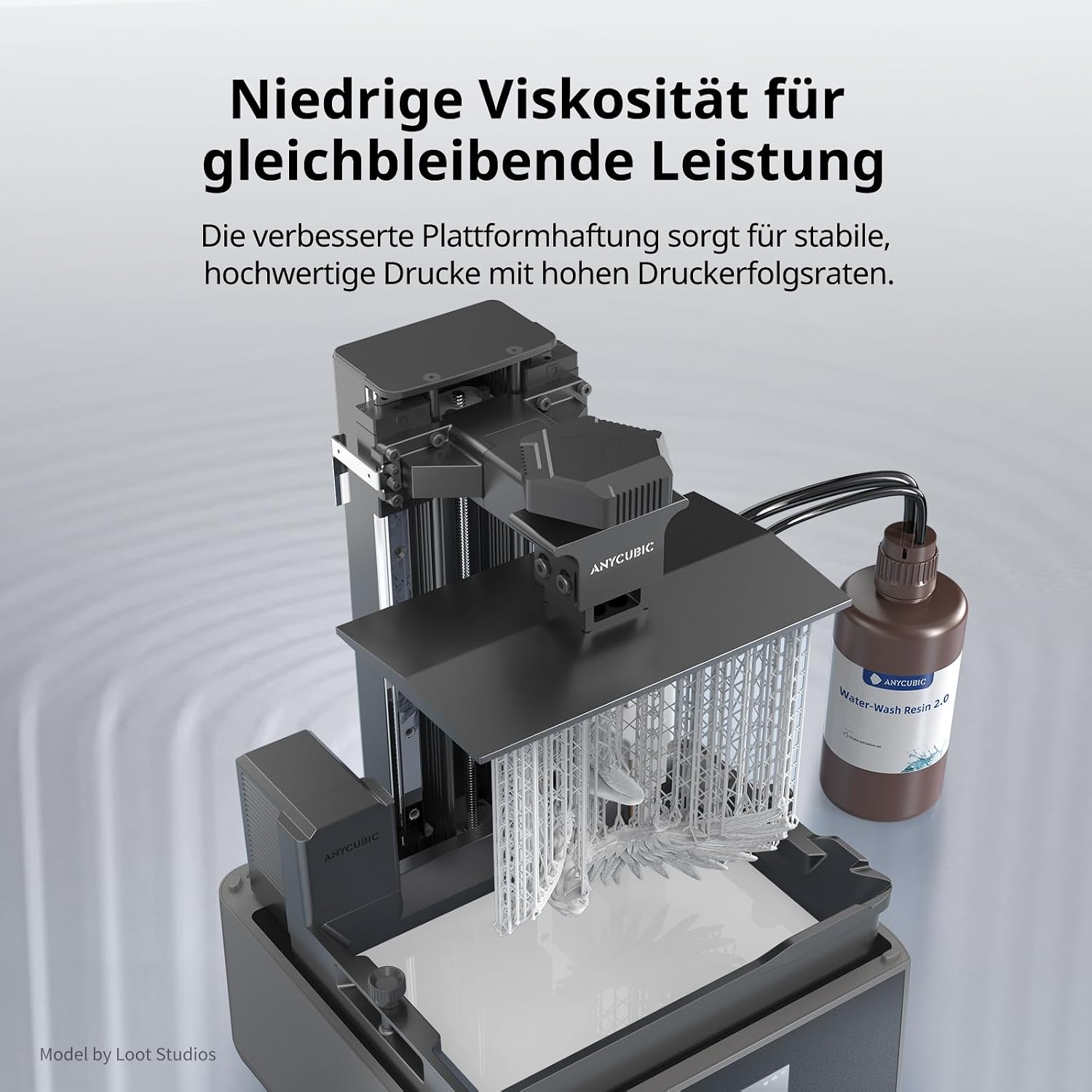 Thumbnail 6 de ANYCUBIC Wasser-waschbares Resin 2.0 (405 nm) – UV-Standardharz für 4/6/8K LCD-Drucker, 1.000 g