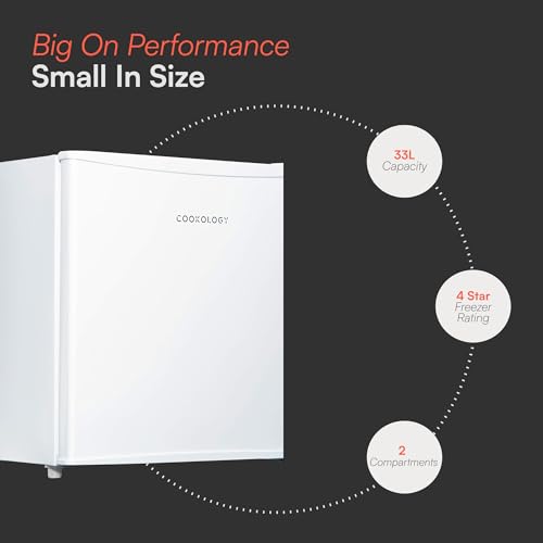 Thumbnail 1 de Cookology 31L Small Tabletop Freezer - Adjustable Legs - White